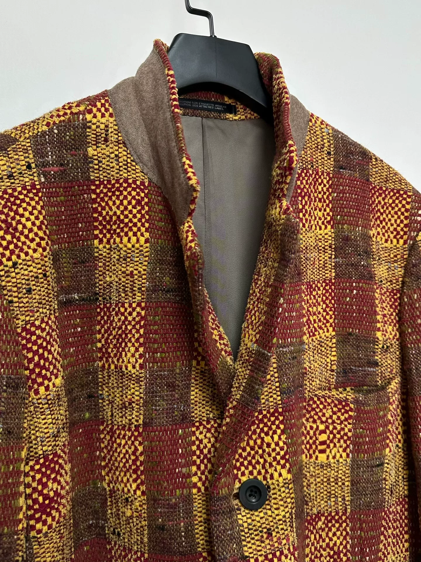 Yohji Yamamoto 93AW Woven Coat — label