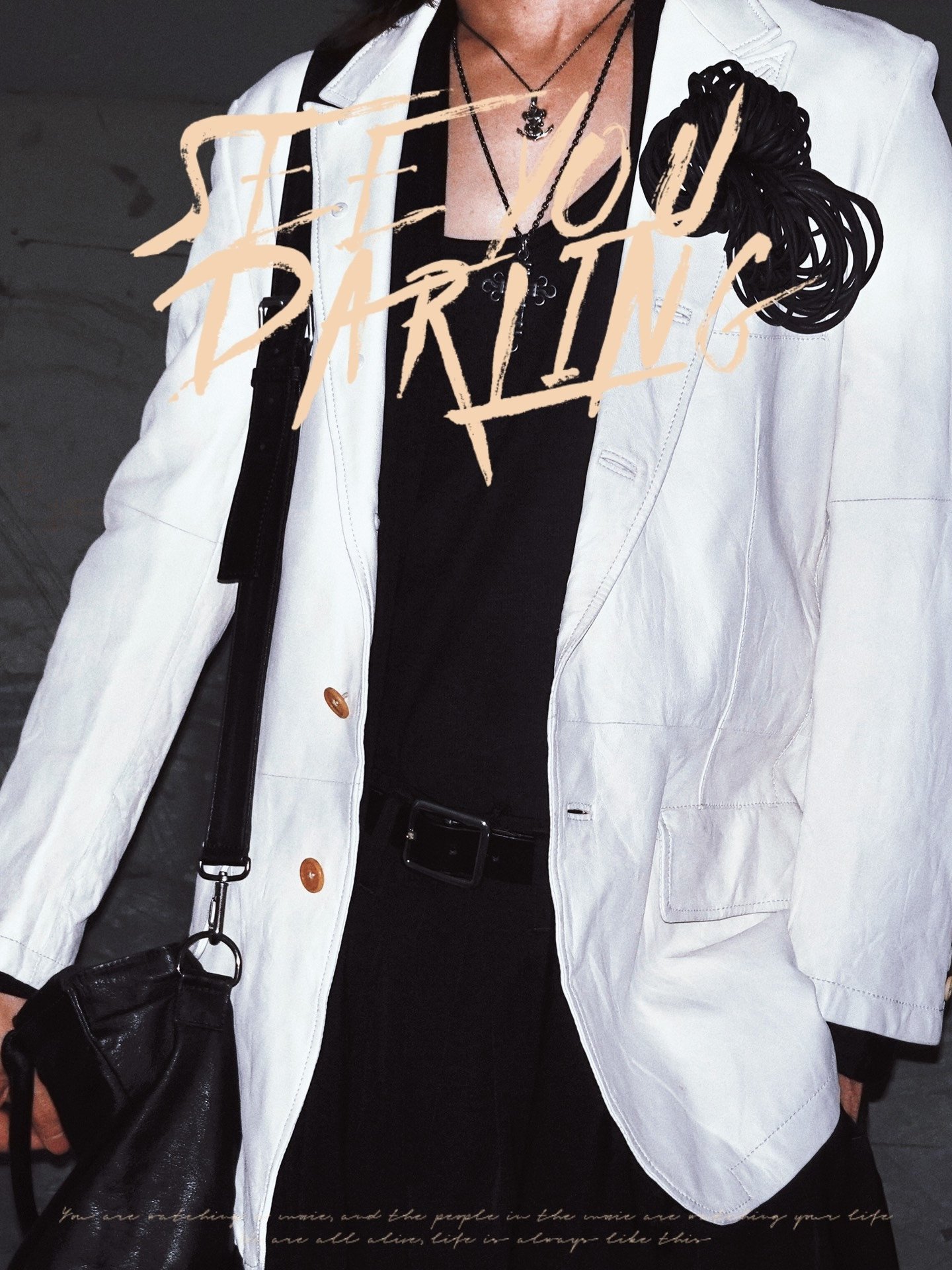 Yohji Yamamoto Dark Gothic Floral Brooch — front