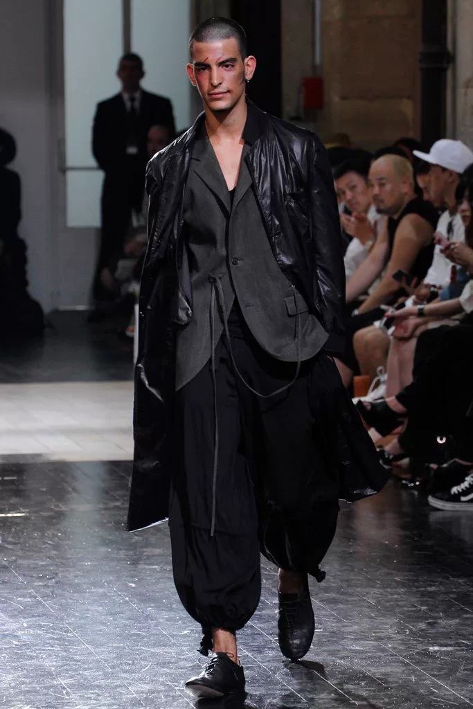Yohji Yamamoto 13SS Zip Nylon Fishtail Coat — front