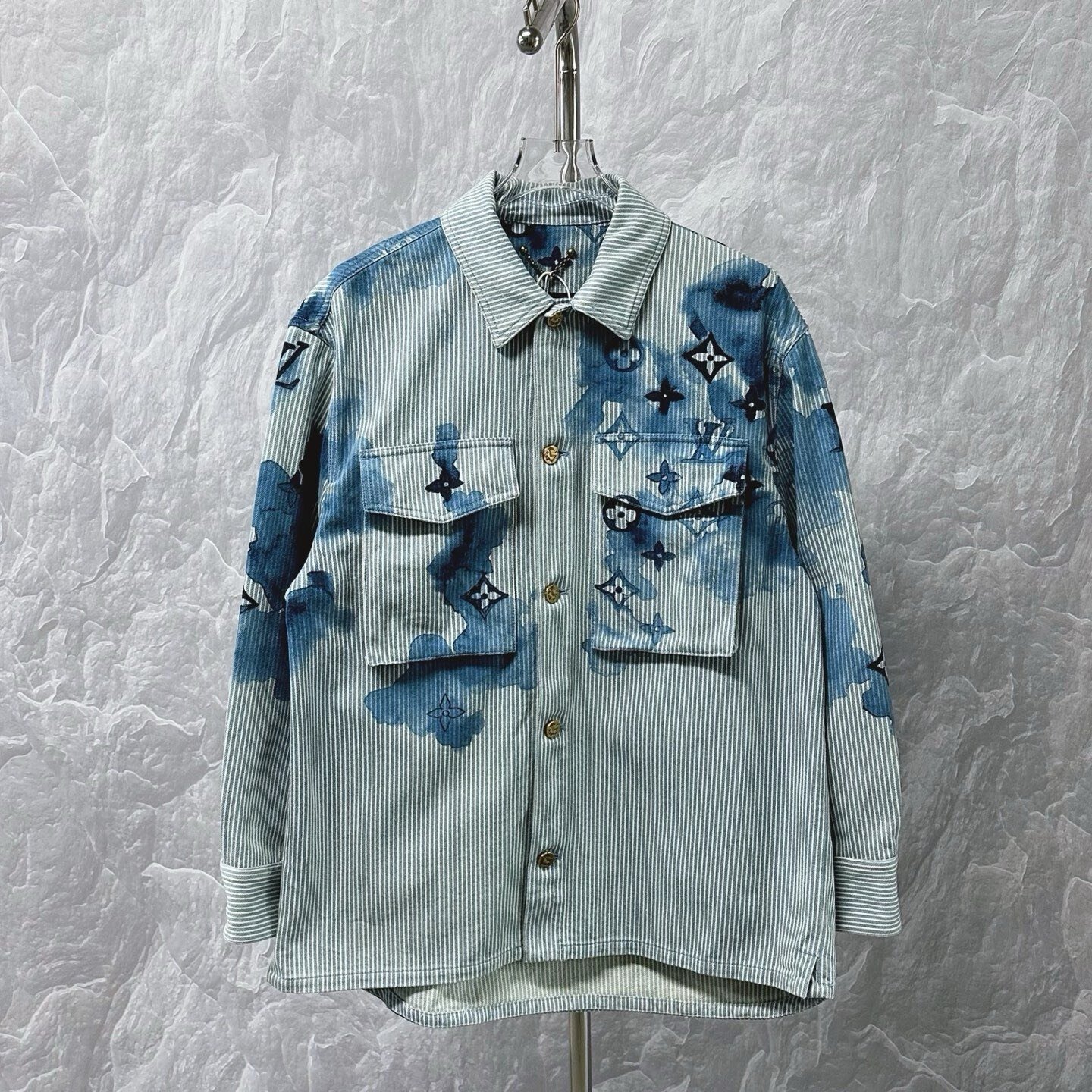 Louis Vuitton Monogram Watercolor Denim Jacket