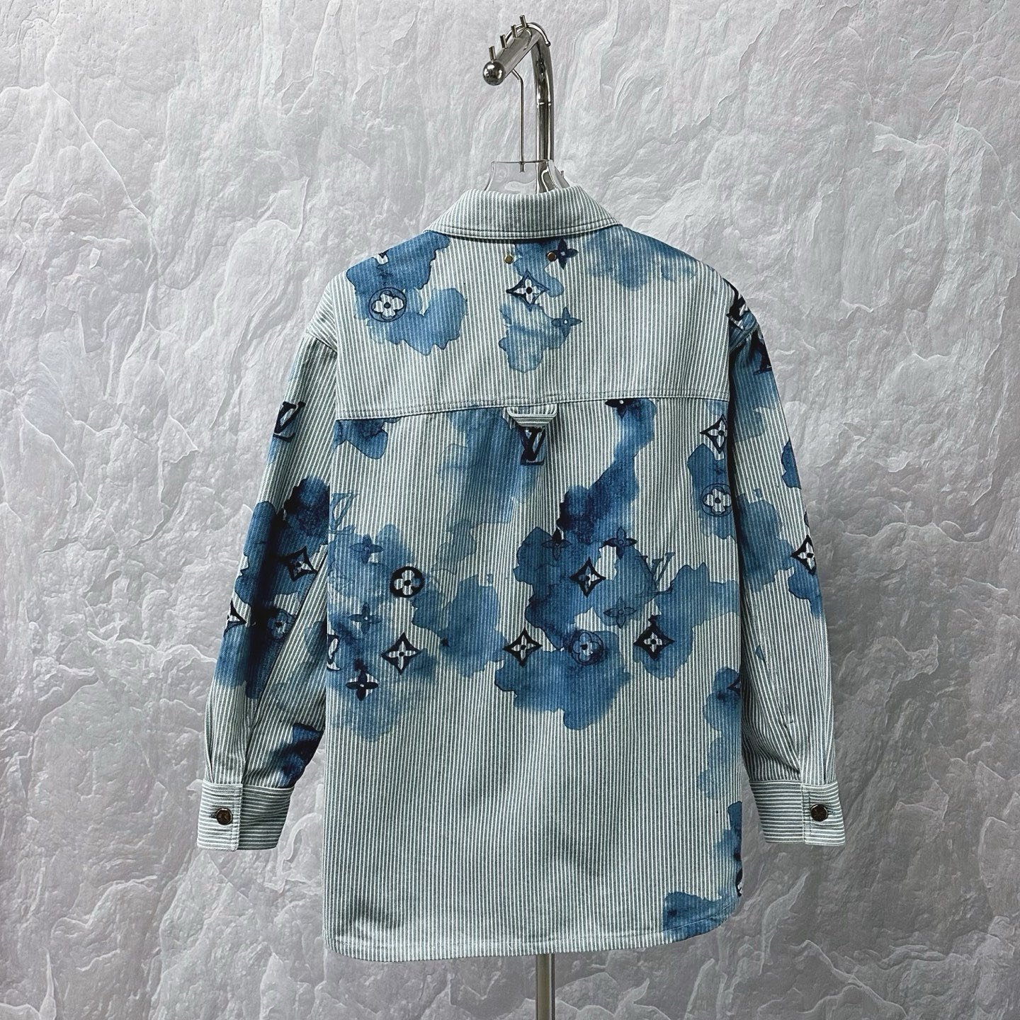 Louis Vuitton Monogram Watercolor Denim Jacket — back