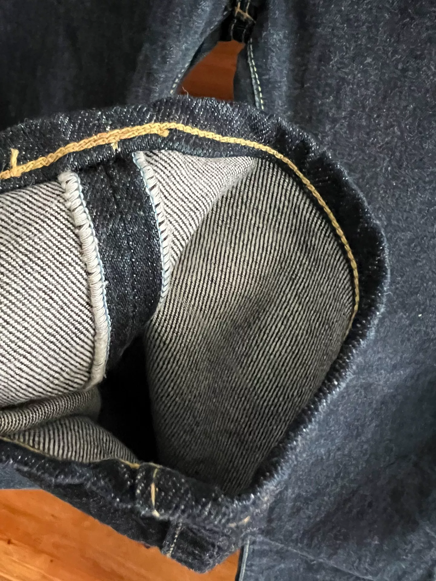 Pure Blue Japan Selvedge Indigo Jeans — back