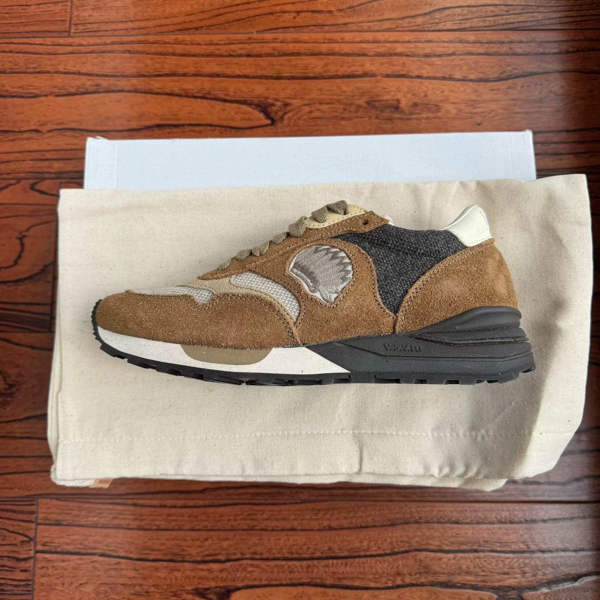 Visvim 18aw Roland Jogger Veg Suede — detail