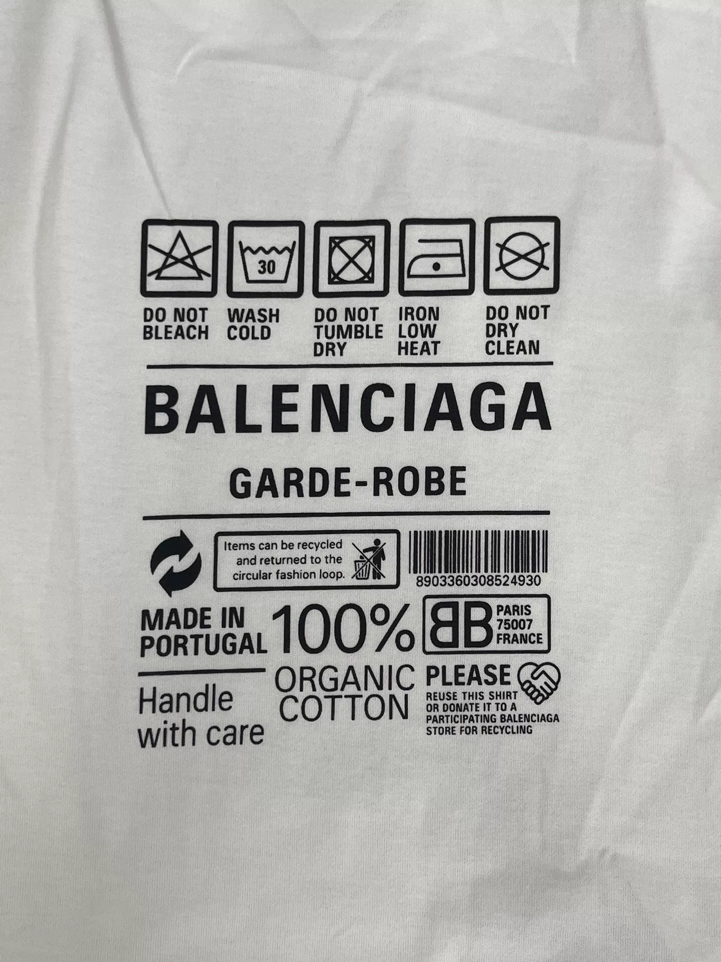 Balenciaga Logo Geometric Print Short-Sleeve T-Shirt — detail