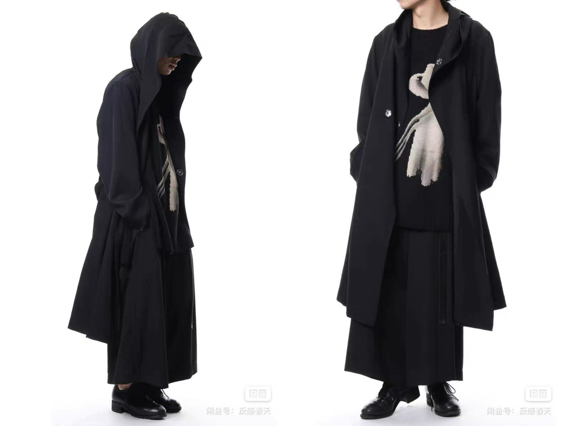 Yohji Yamamoto Regulation Boxing Robe Coat — detail