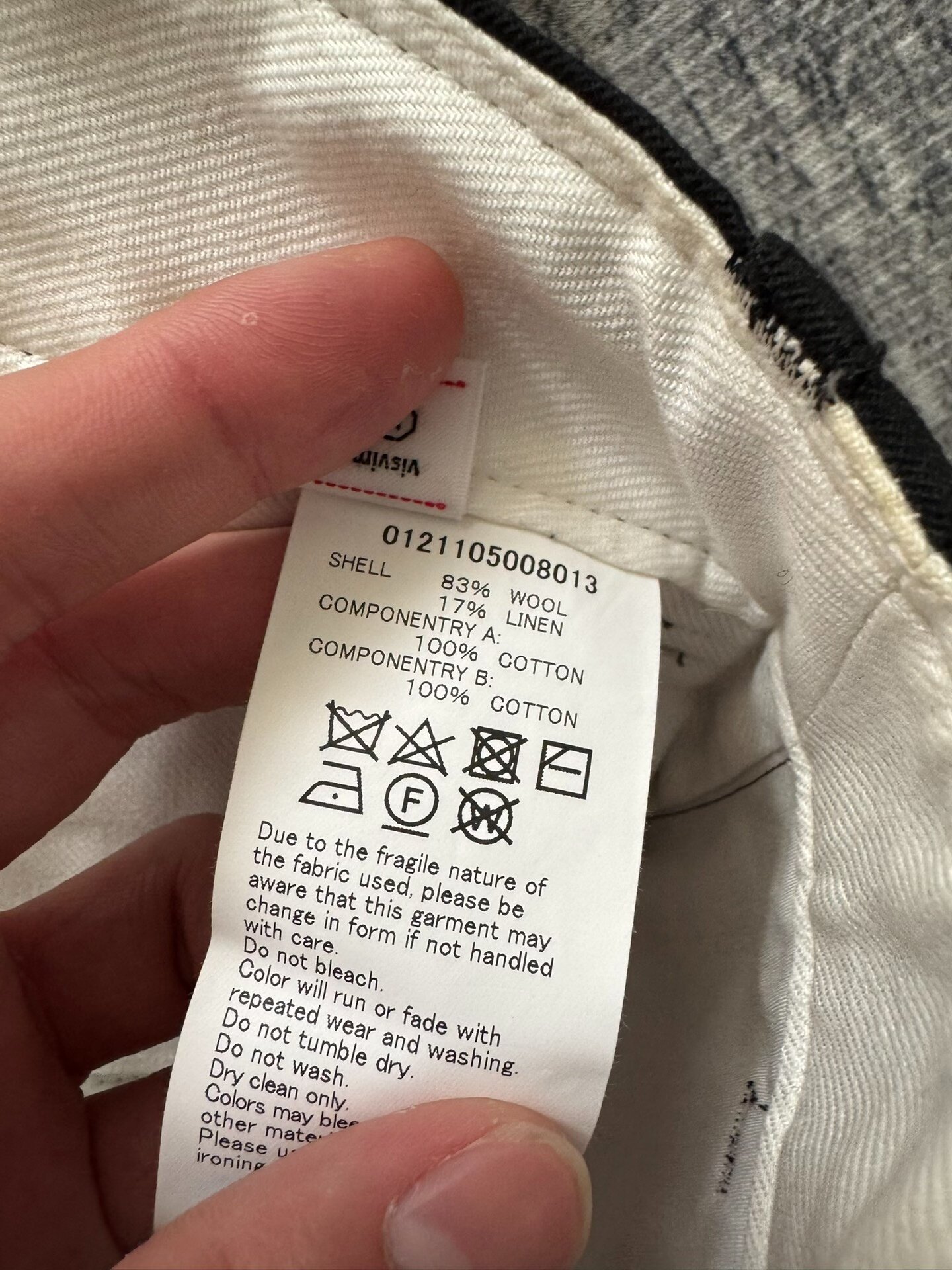 VISVIM 21SS CHINO PANTS HW — detail