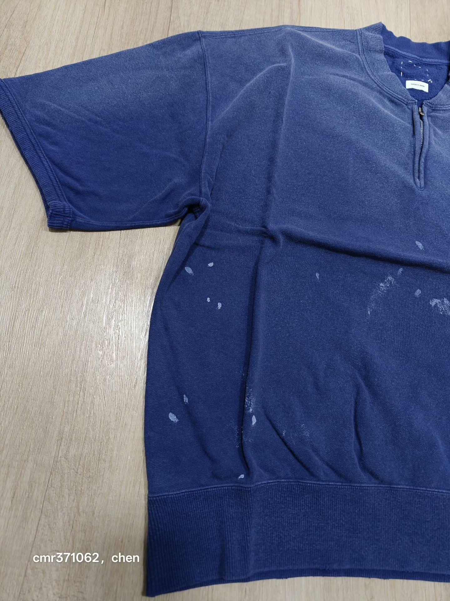VISVIM 26SS MONDO ZIP CRASH SWEATSHIRT — detail