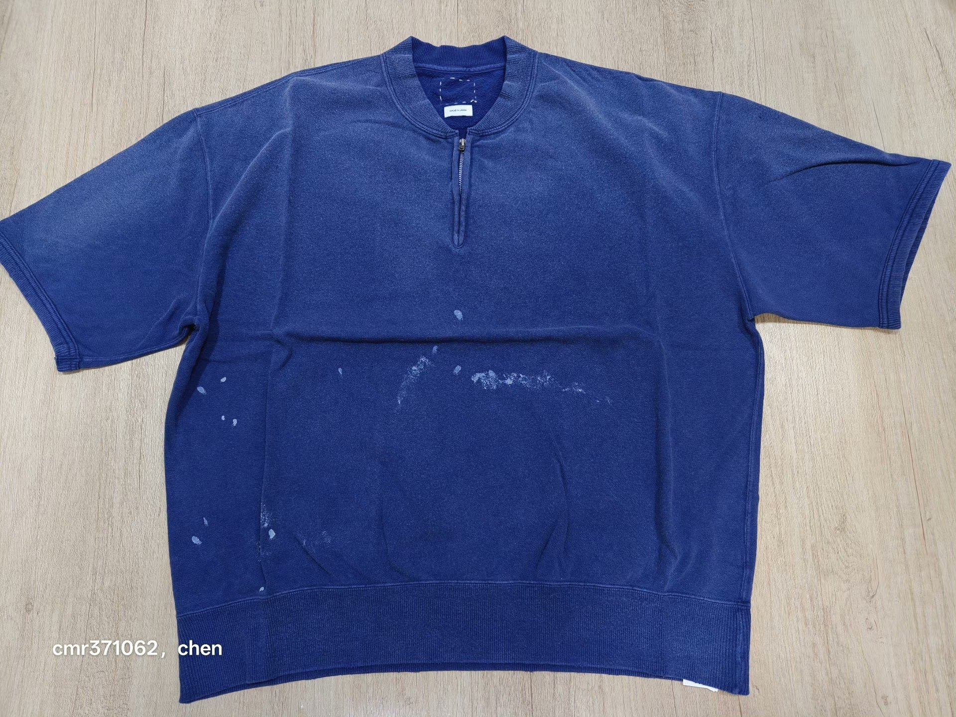 VISVIM 26SS MONDO ZIP CRASH SWEATSHIRT