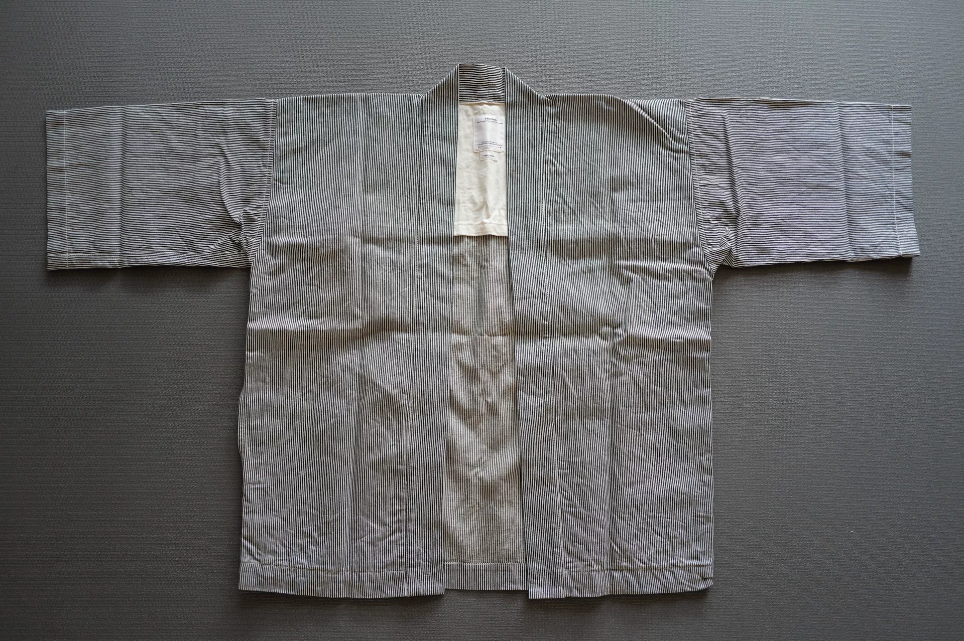 visvim happi hickory unwashed robe