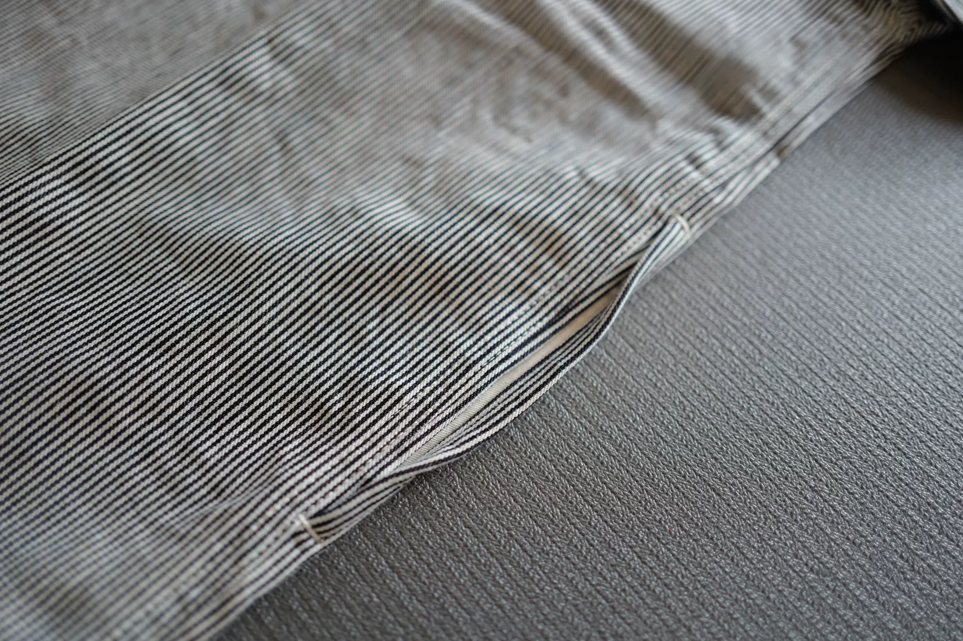 visvim happi hickory unwashed robe — back