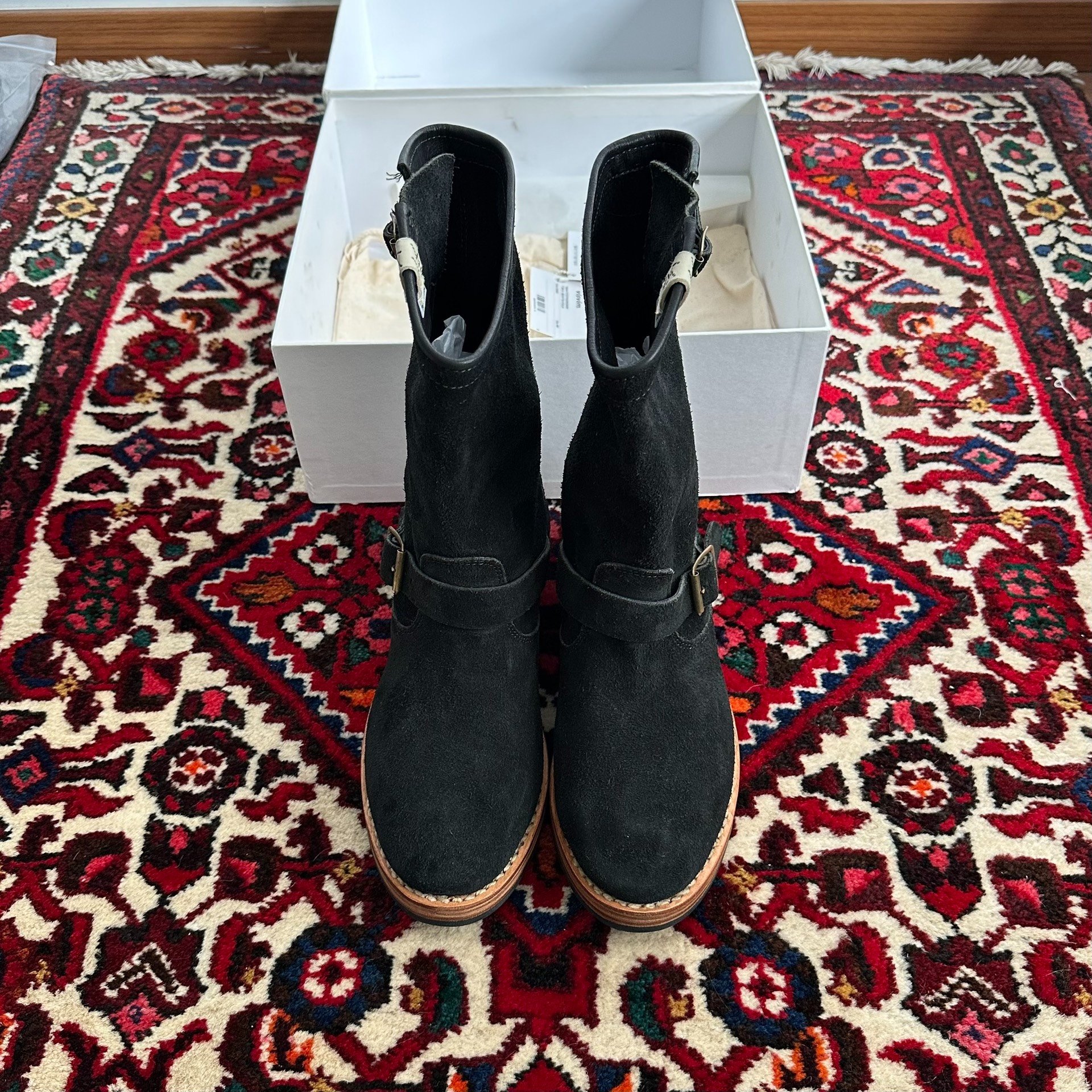 Visvim T.W.O Folk Suede Engineer Boots