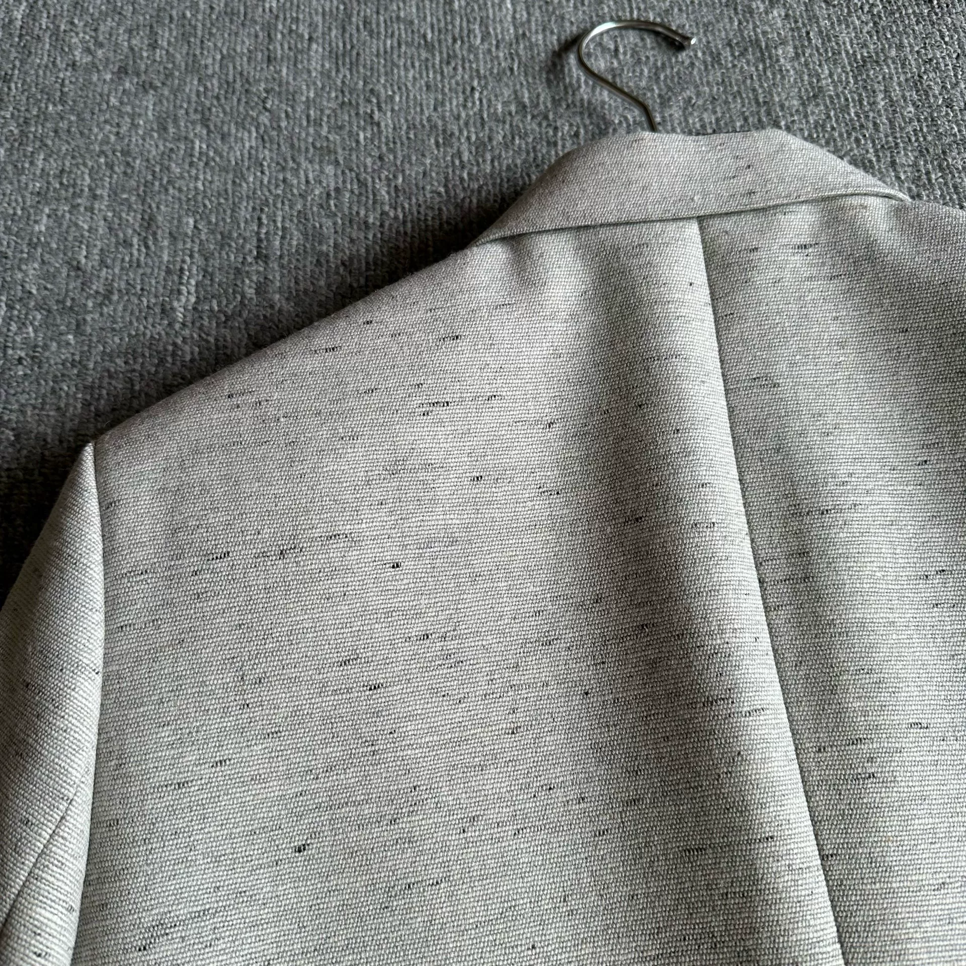 Dior 23SS Gray Wool Textured Blazer — label