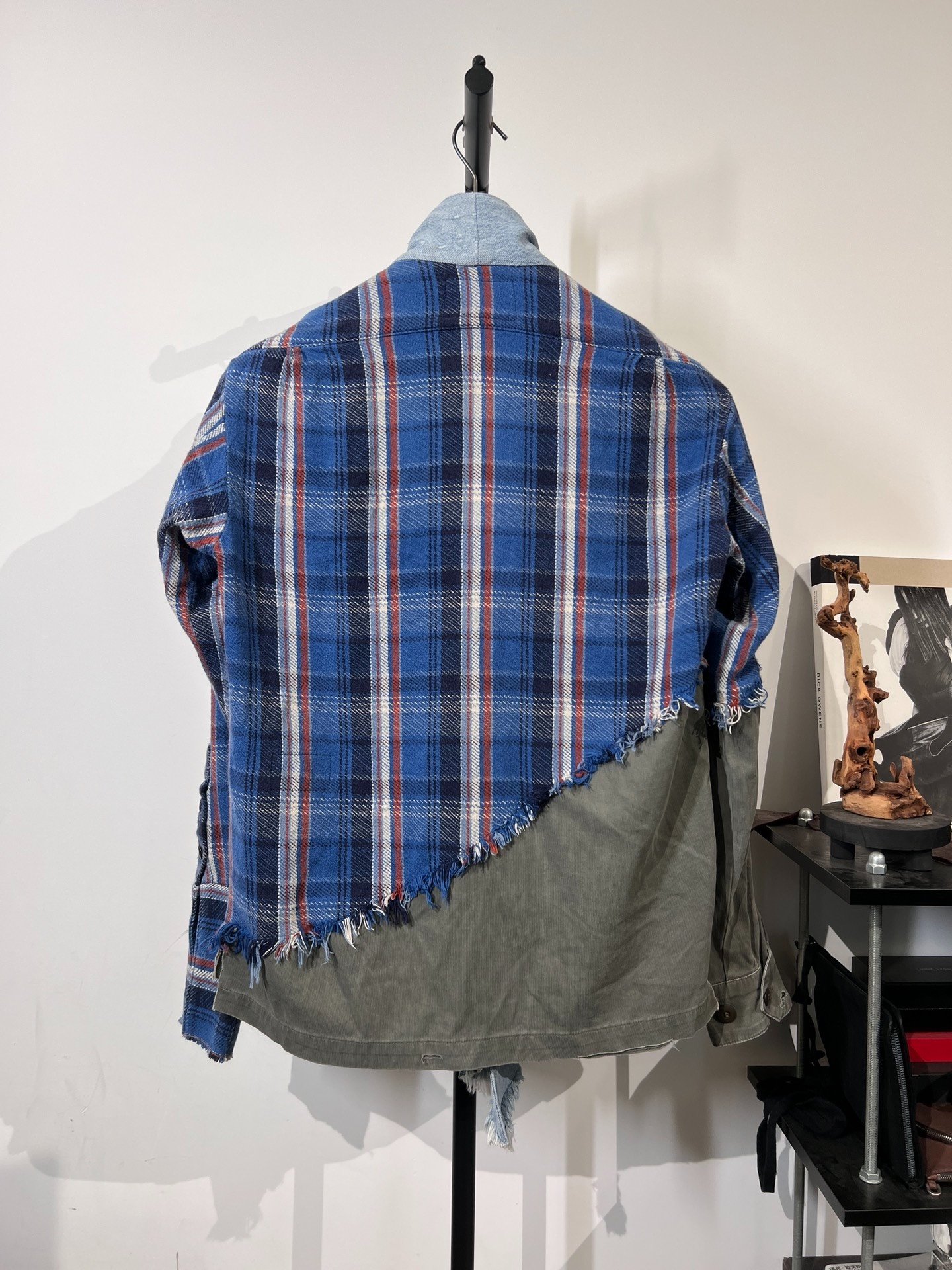 Greg Lauren Distressed Patchwork Robe Coat — front