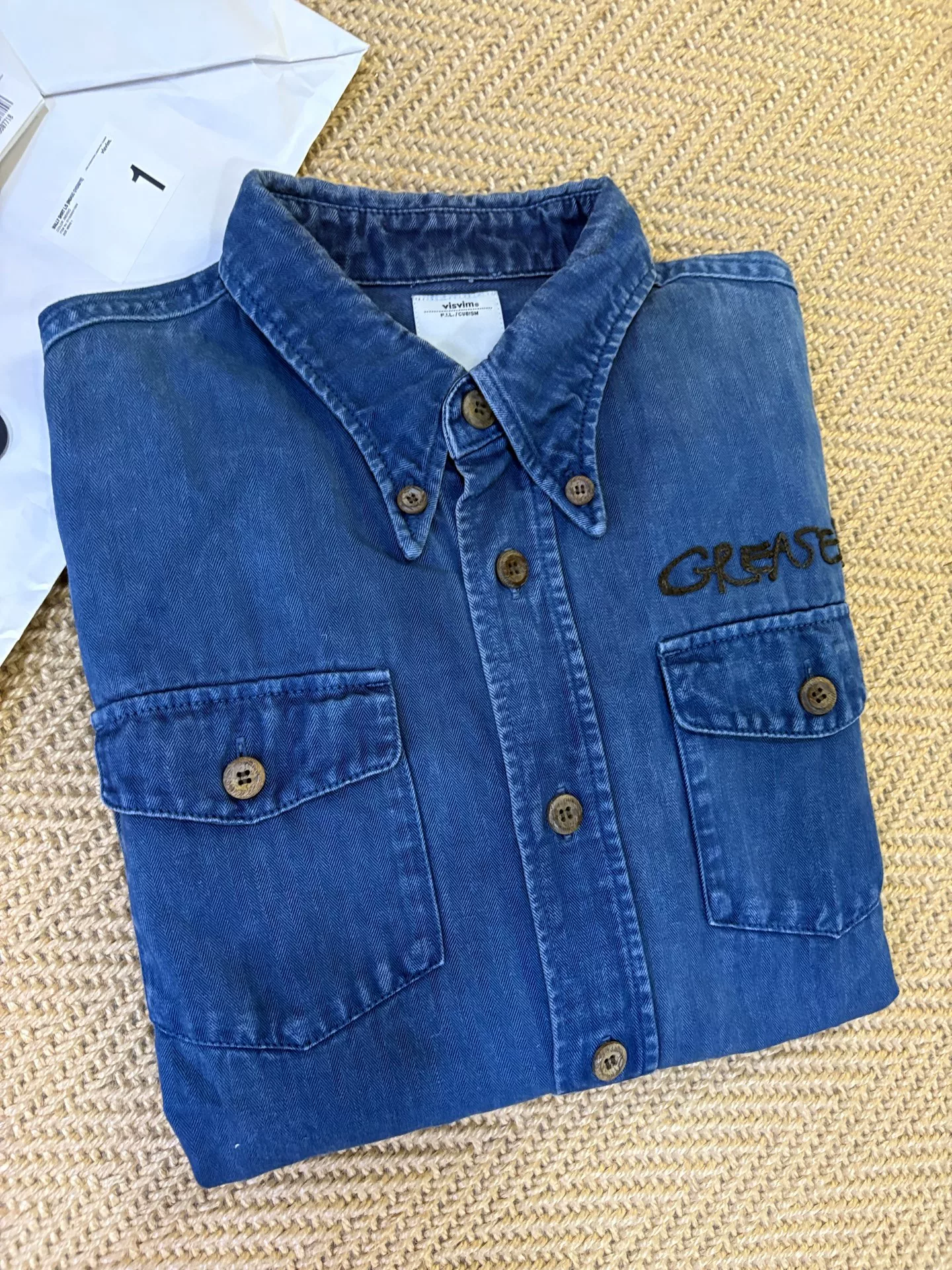 VISVIM 15ss WALLY SHIRT L/S INDIGO — detail