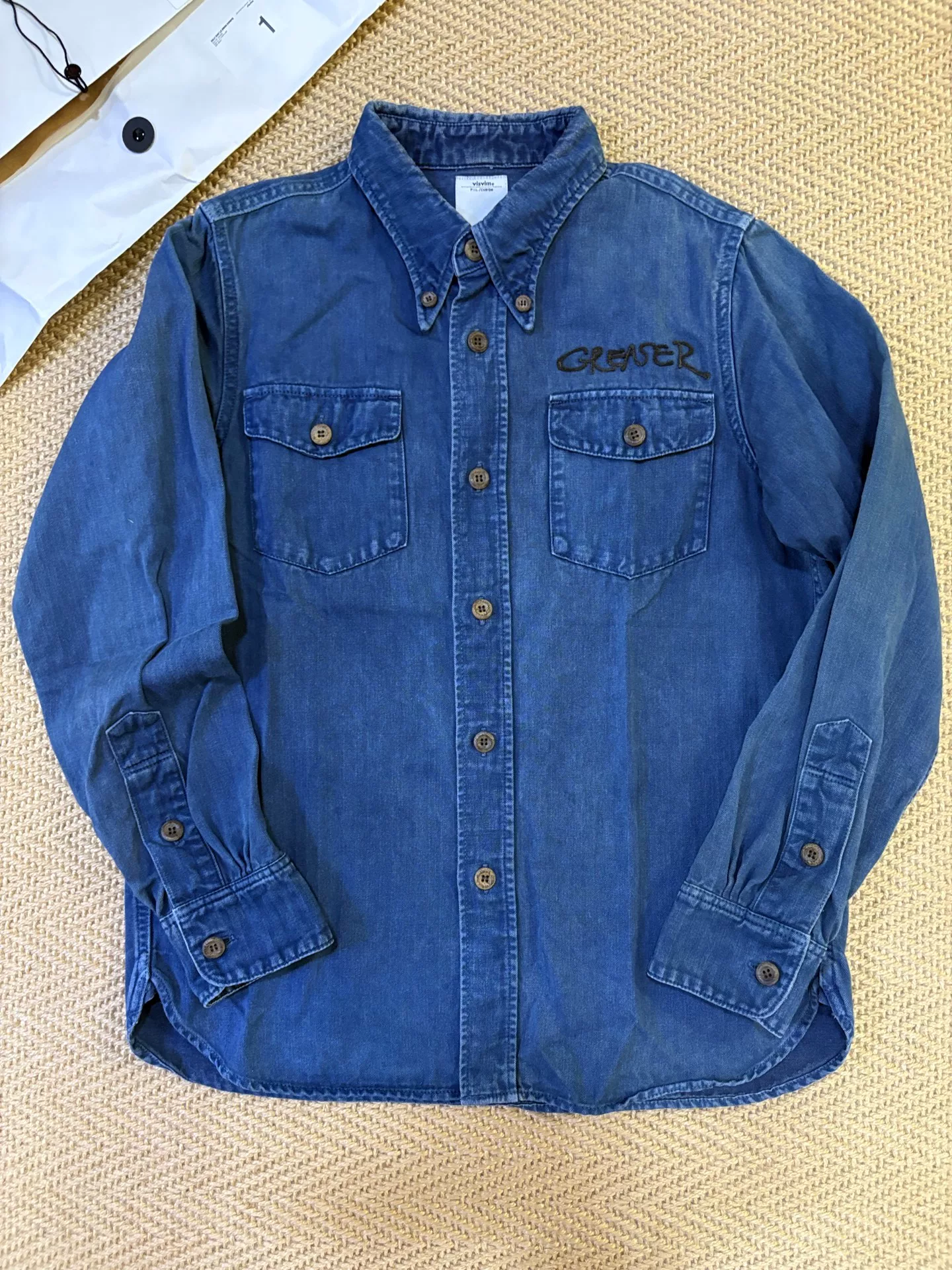 VISVIM 15ss WALLY SHIRT L/S INDIGO — front
