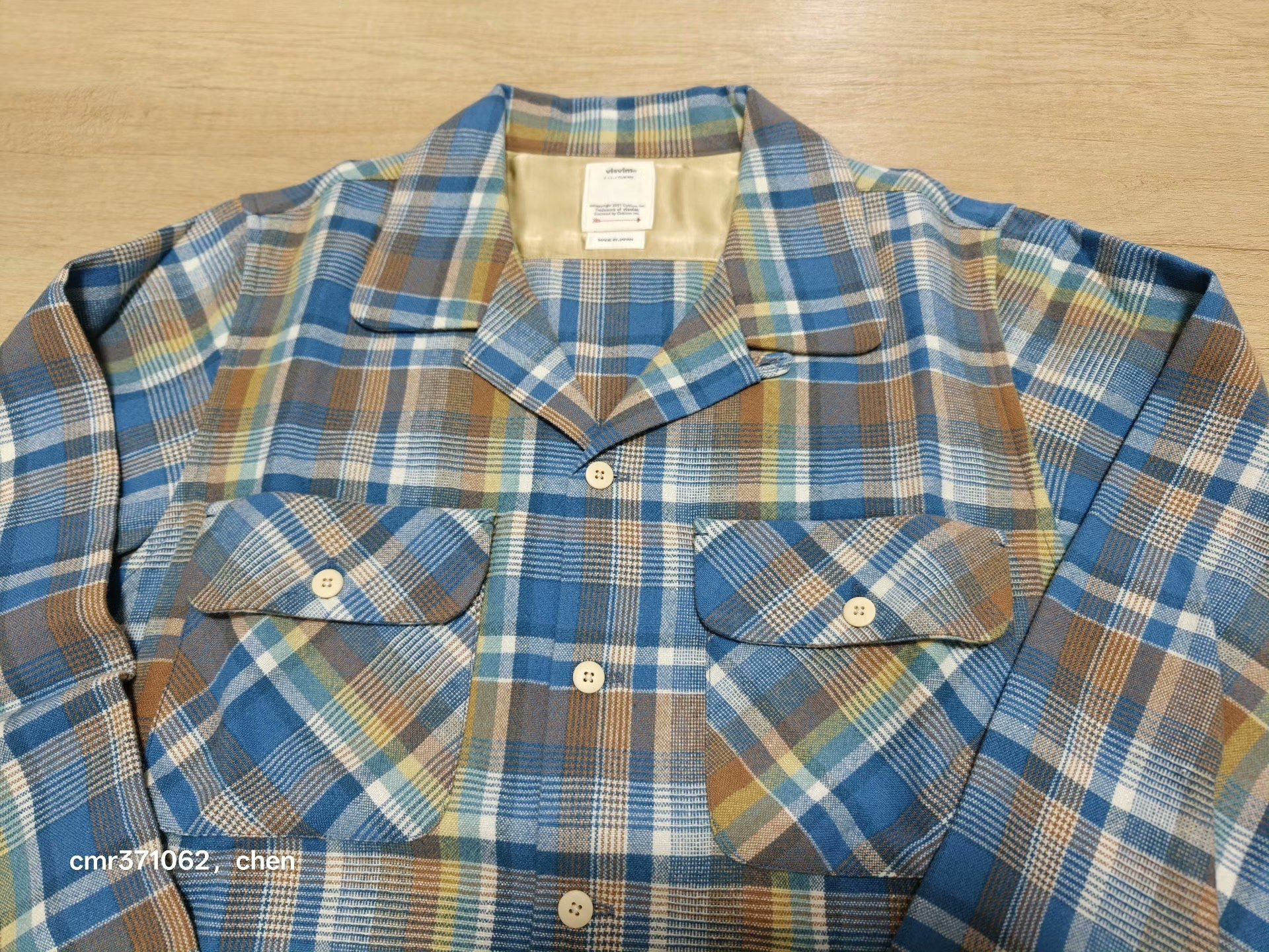 VISVIM 22AW BOOMER CHECK L/S SHIRT — front