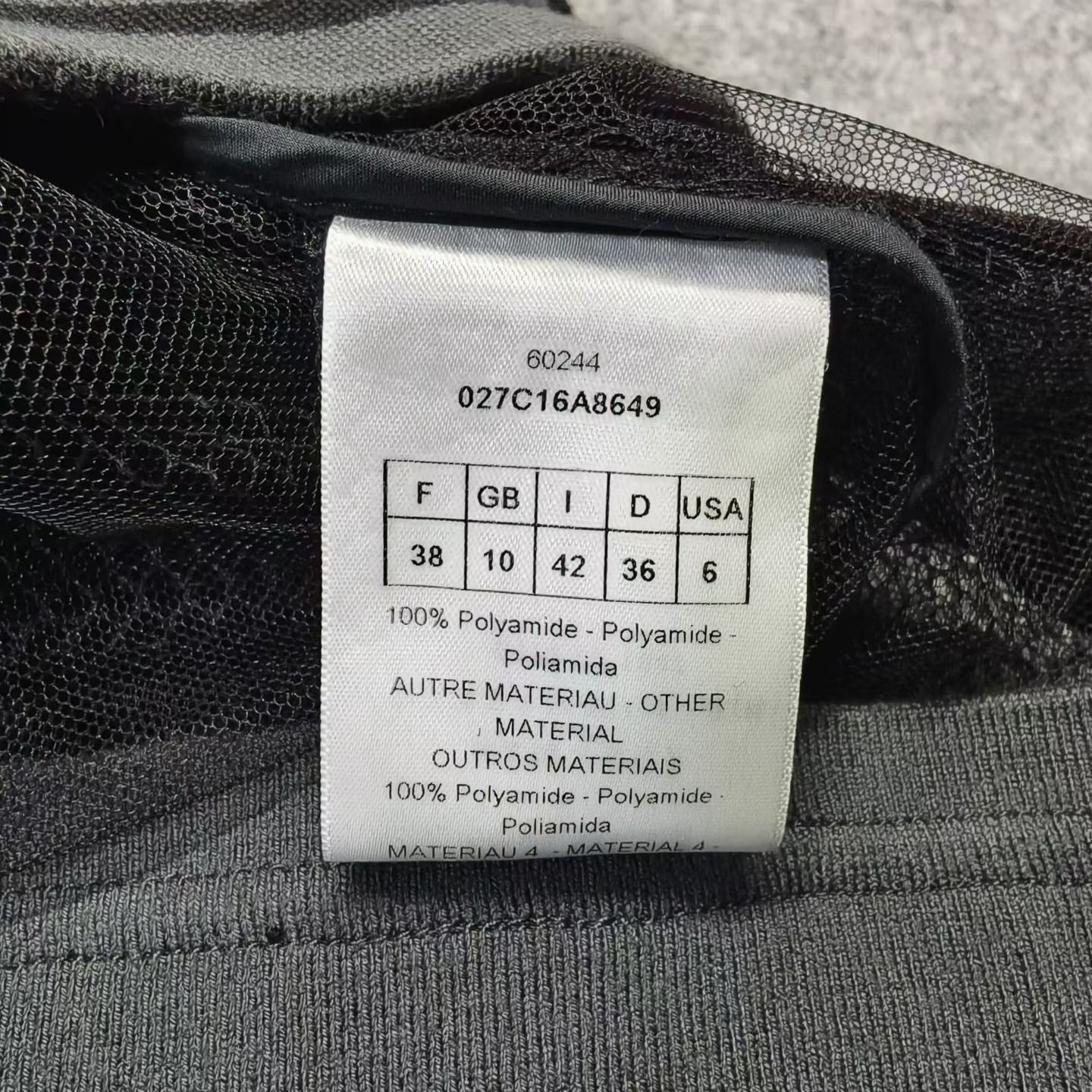 Dior Little Bee Hollow Out Zip Jacket — detail