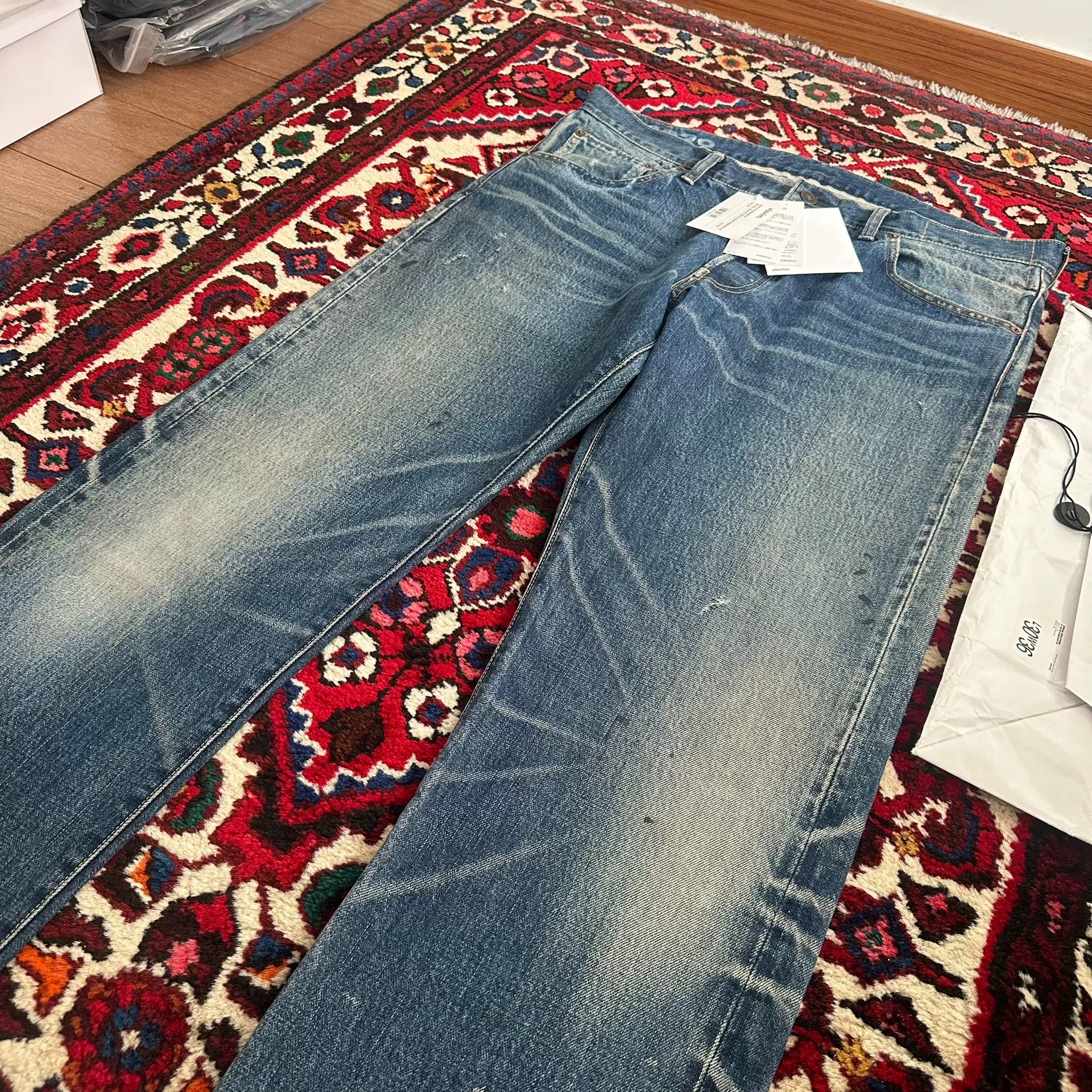 visvim 21aw 01.2D29 Washed Jeans — label