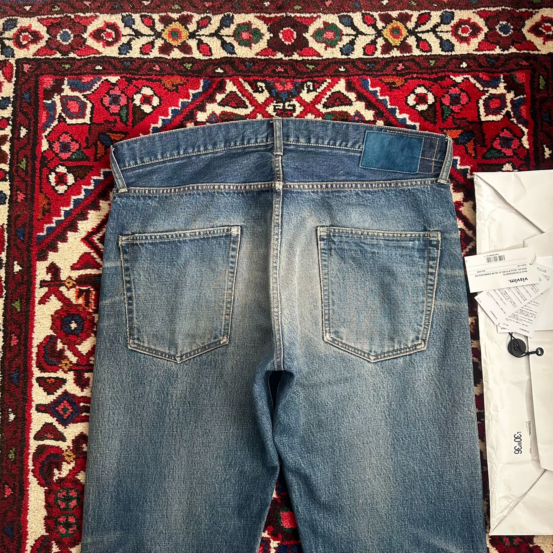 visvim 21aw 01.2D29 Washed Jeans — back