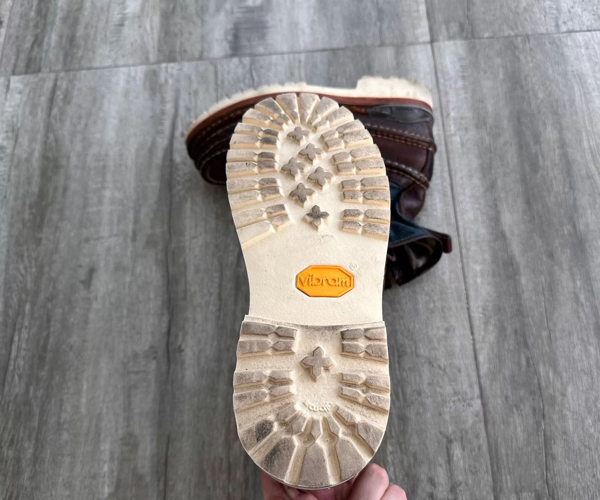 Visvim ICT Grizzly Boots Indigo — back