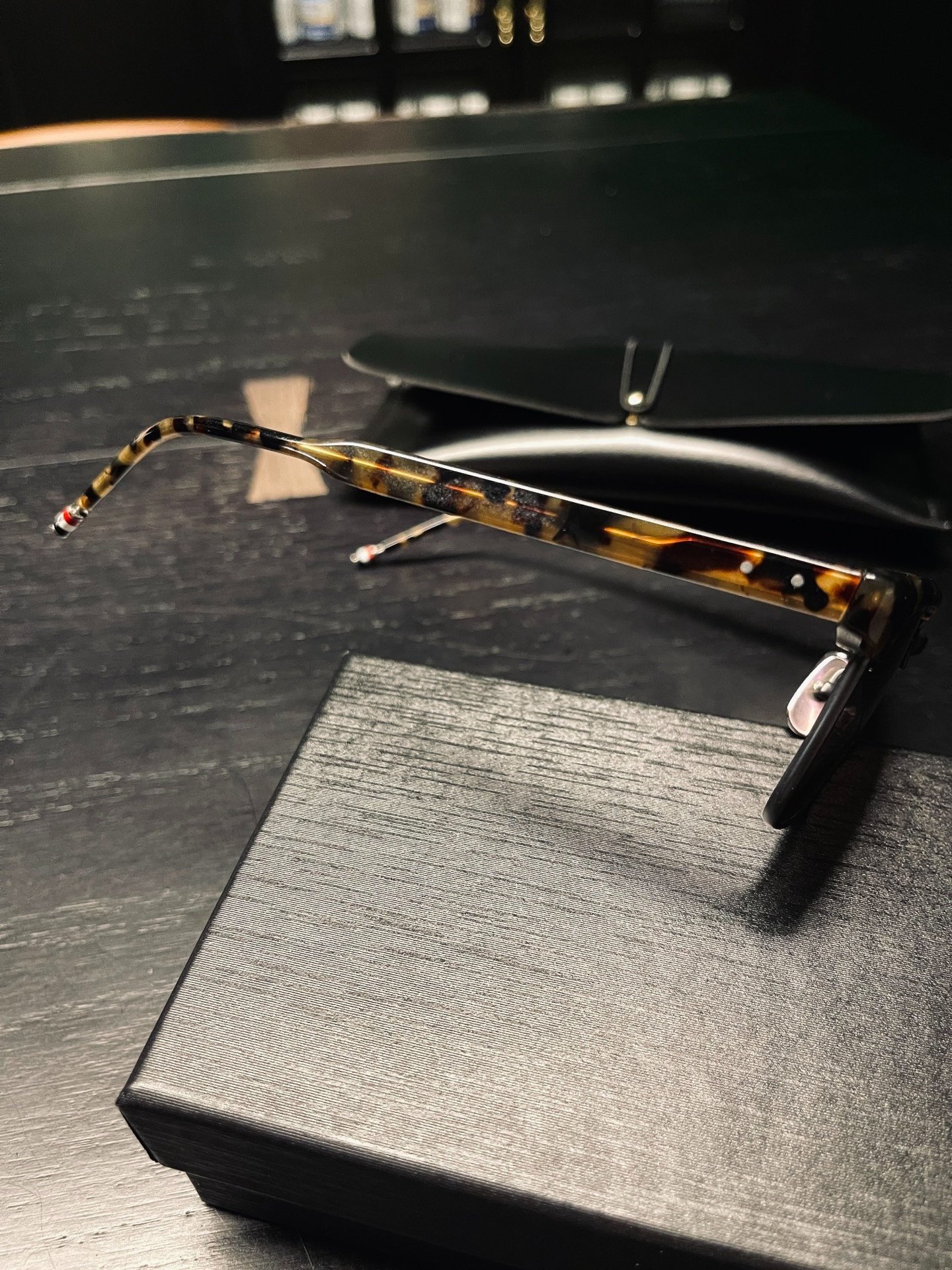 Thom Browne TB-006 Tortoiseshell Sunglasses — back
