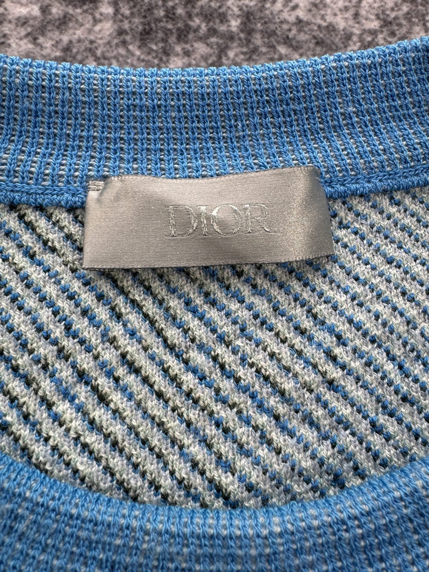 Dior Heavy Embroidery Snow Mountain Sweater — detail