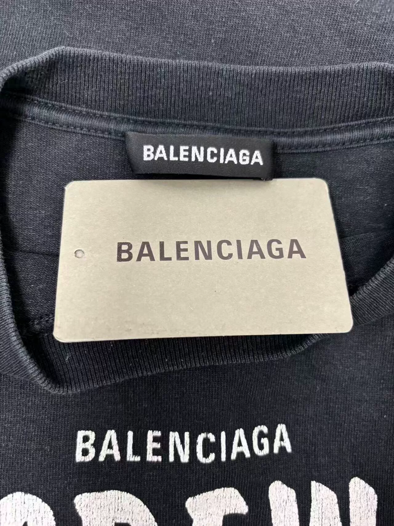 Balenciaga 'CREW' Print Loose T-shirt — back