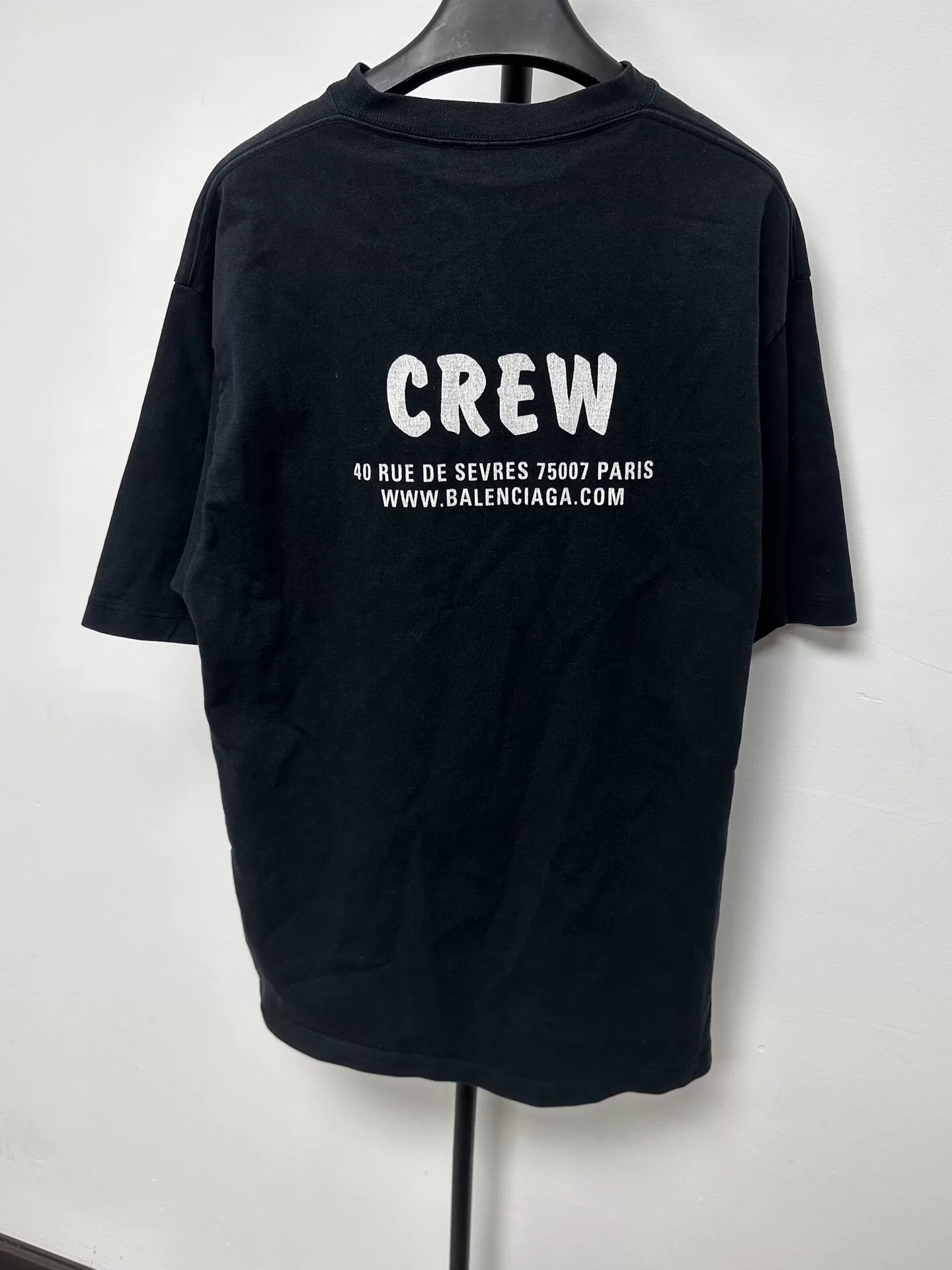 Balenciaga 'CREW' Print Loose T-shirt — front