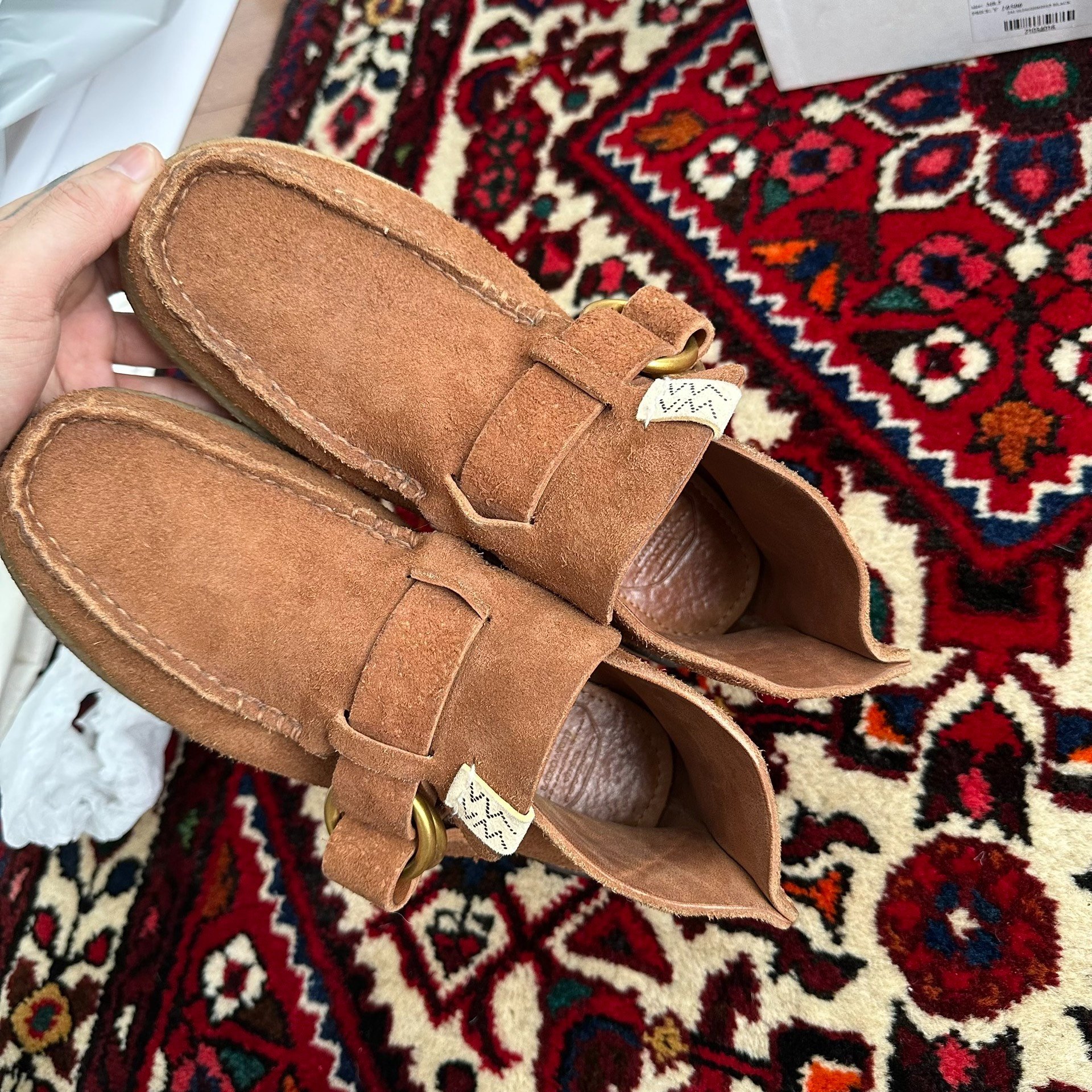 VISVIM MAGOON RING MOC FOLK Boots — back