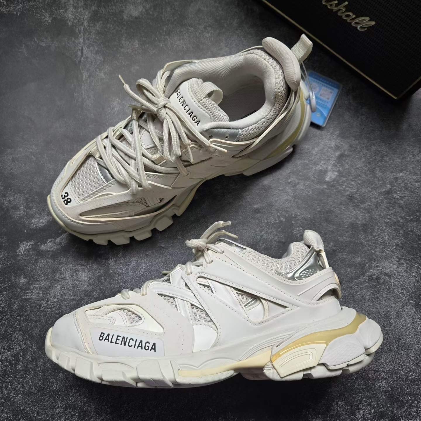Balenciaga Track White Sneakers — back