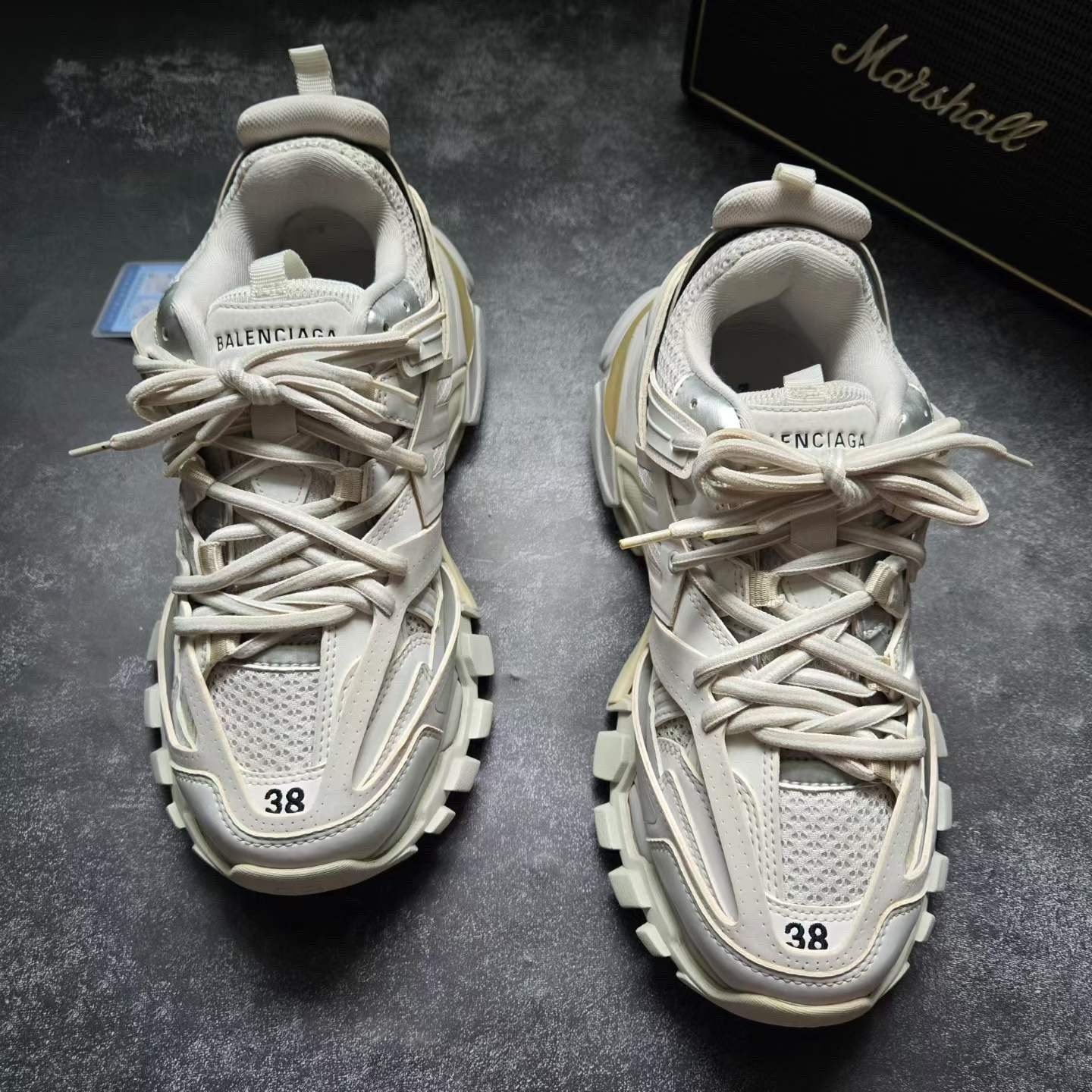 Balenciaga Track White Sneakers — front