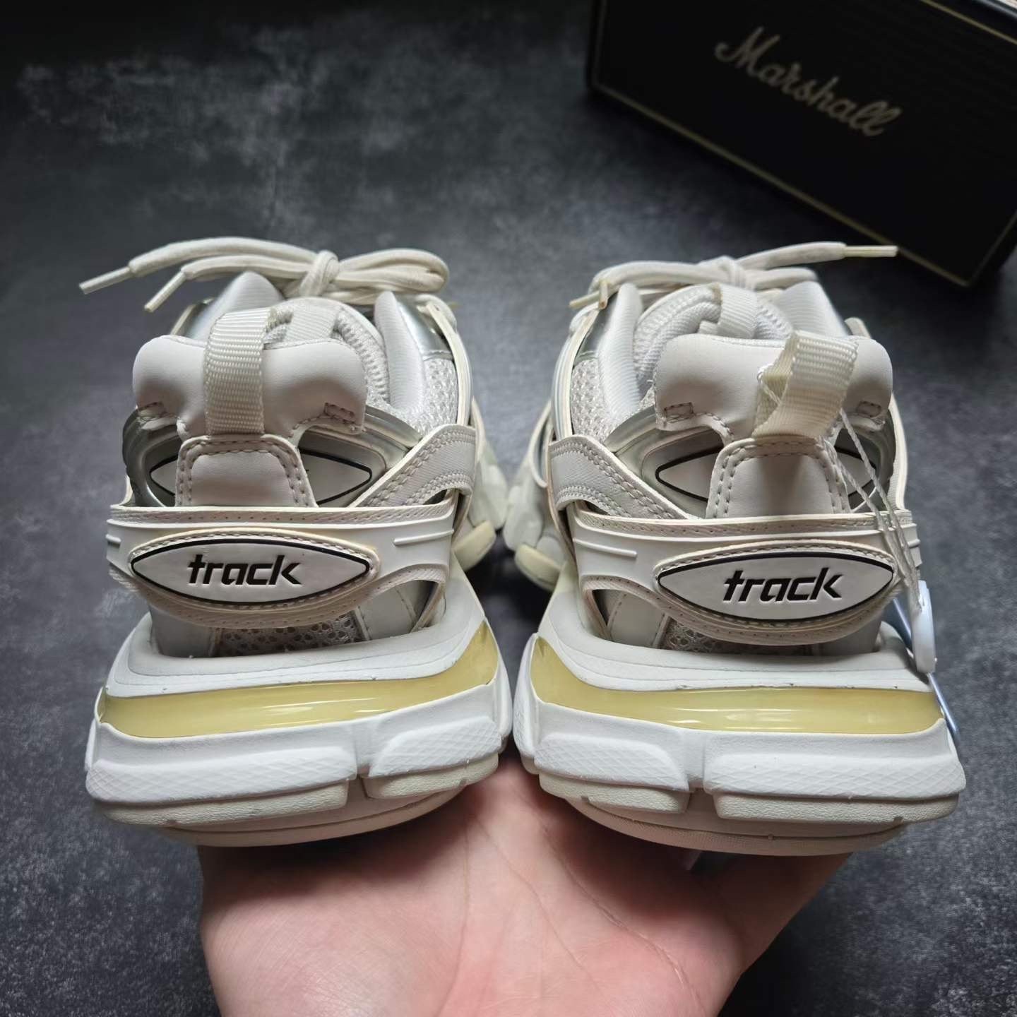 Balenciaga Track White Sneakers — detail