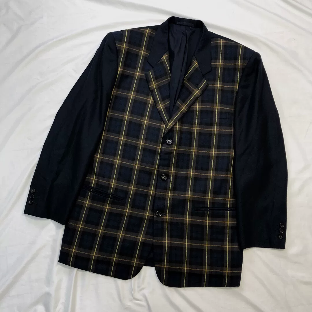 Comme des Garcons 90AW Check Panel Coat