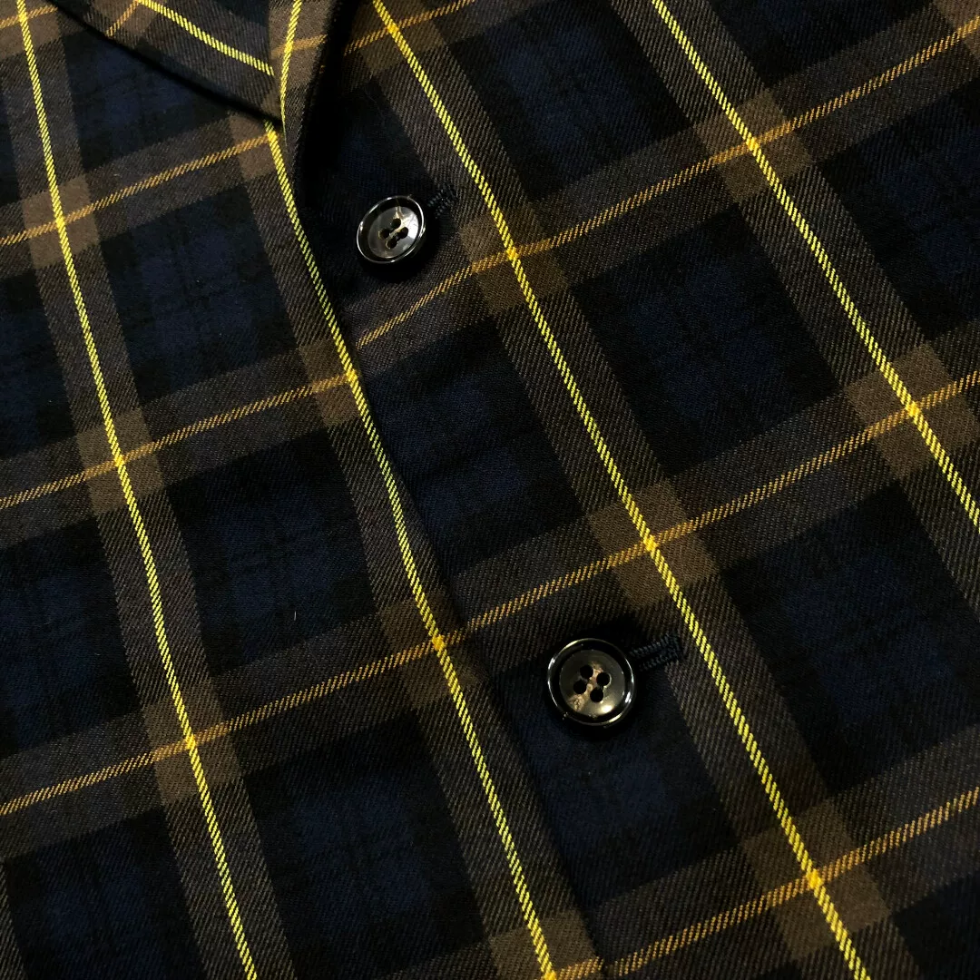 Comme des Garcons 90AW Check Panel Coat — label