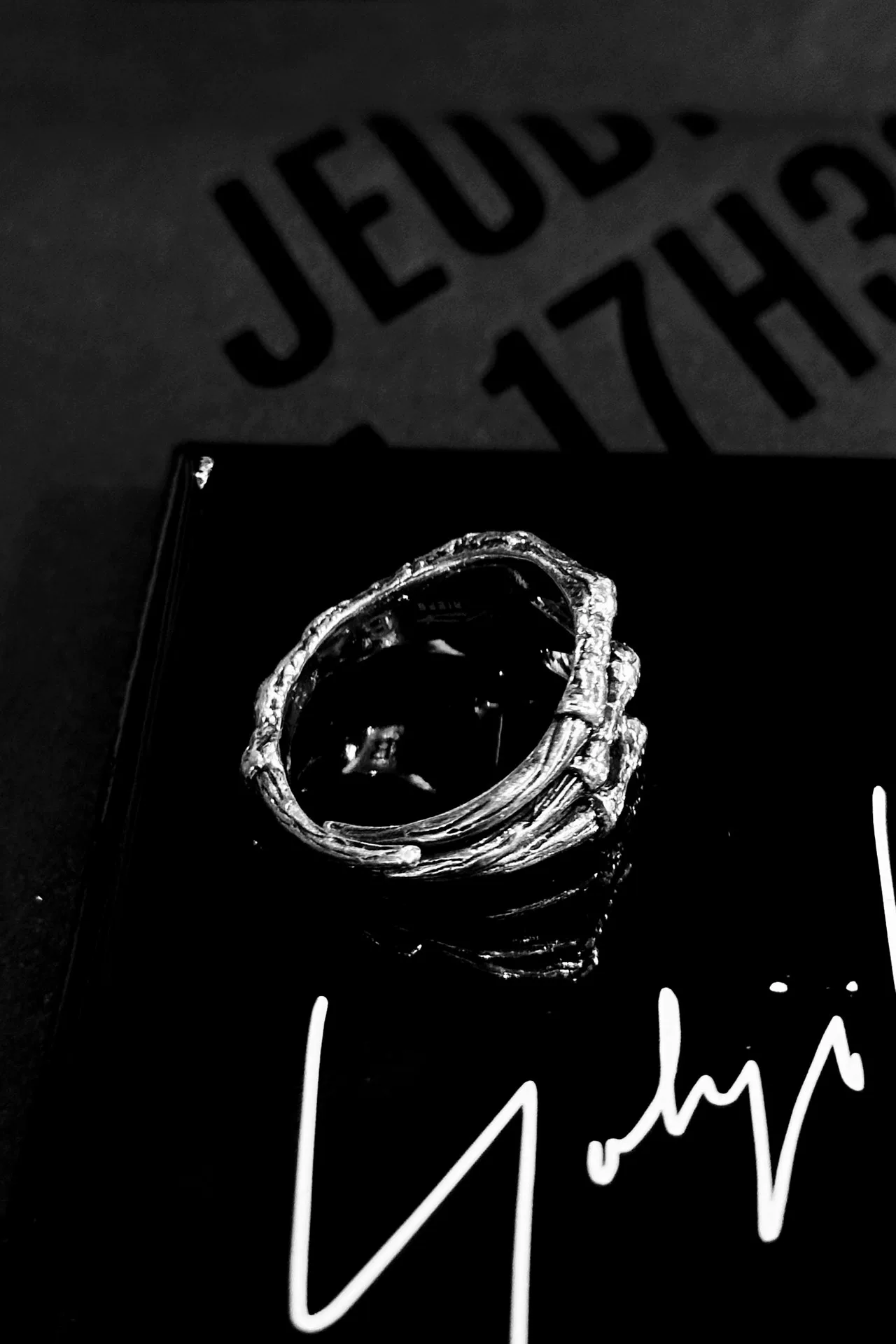 Yohji Yamamoto RIEFE Dragon Claw Ring — front