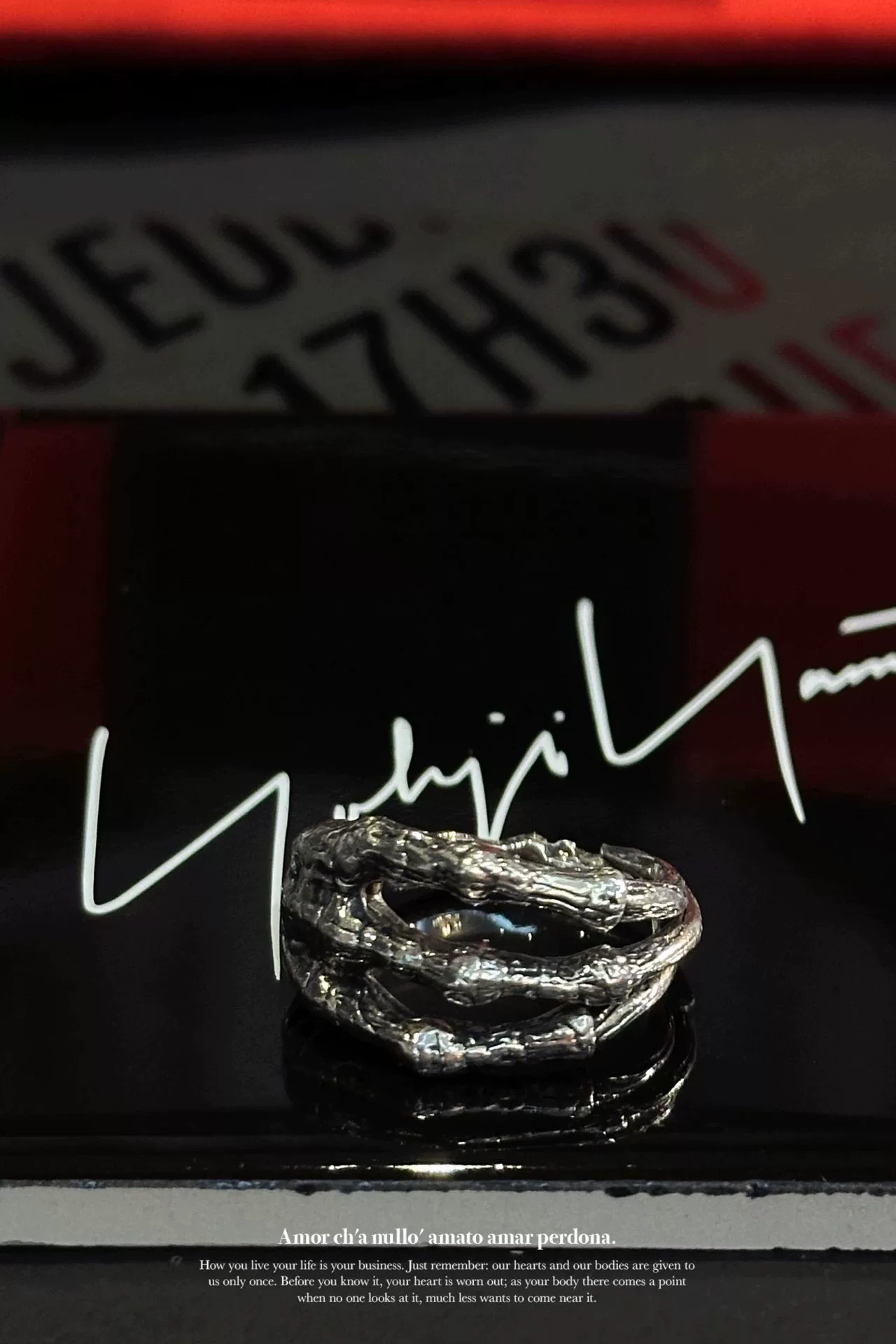Yohji Yamamoto RIEFE Dragon Claw Ring — detail