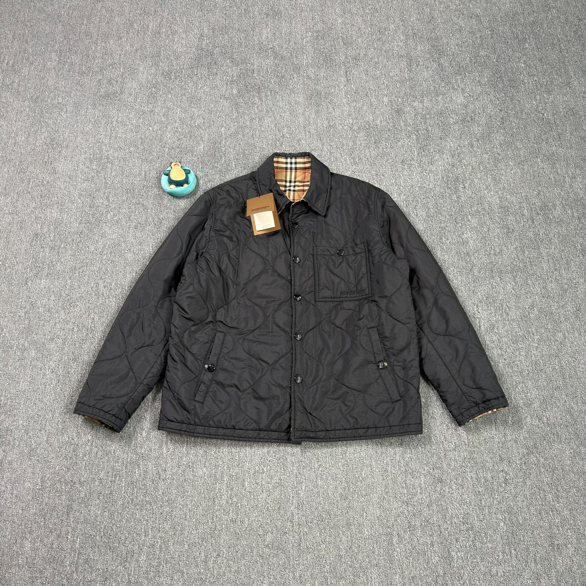 Burberry Black Quilted Short Jacket