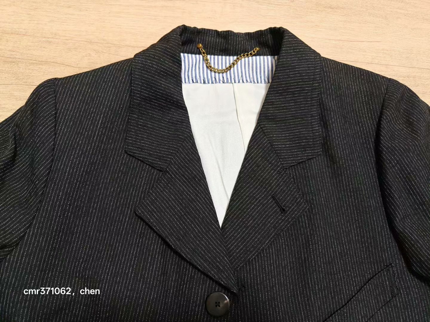 visvim 17SS Pinstripe Morning Coat — front