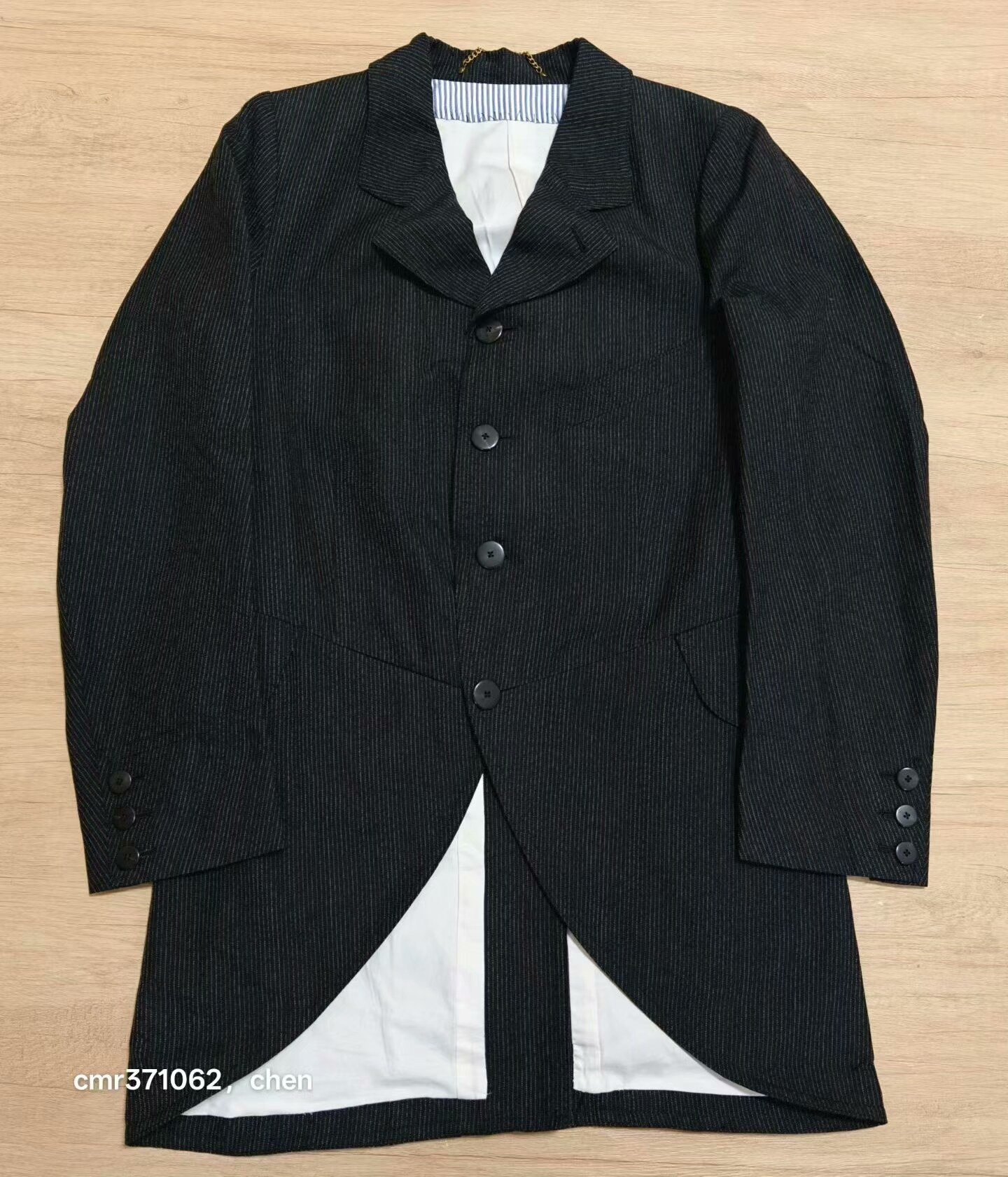 visvim 17SS Pinstripe Morning Coat