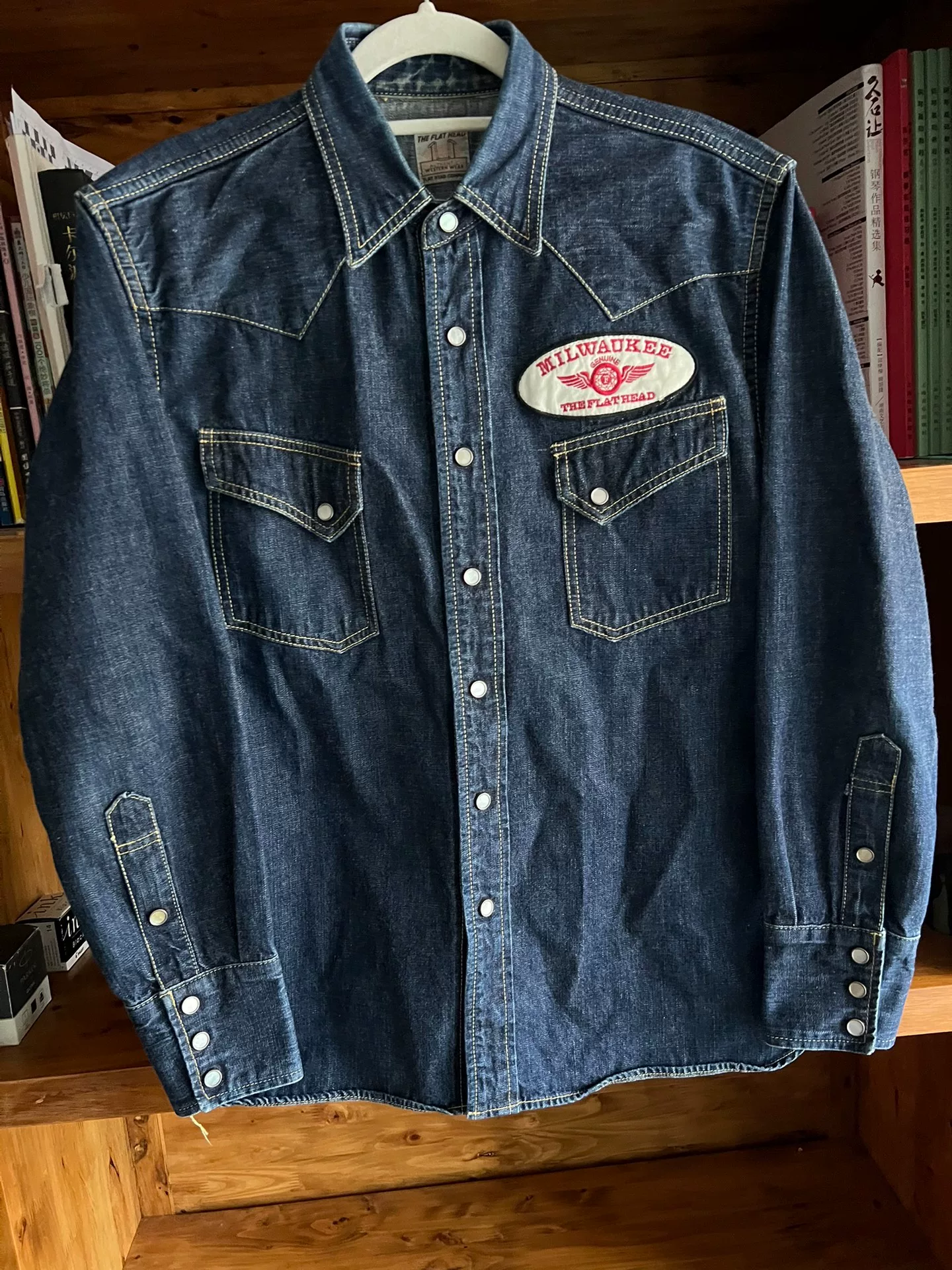 Milwaukee Event Selvedge Western Denim Shirt — front