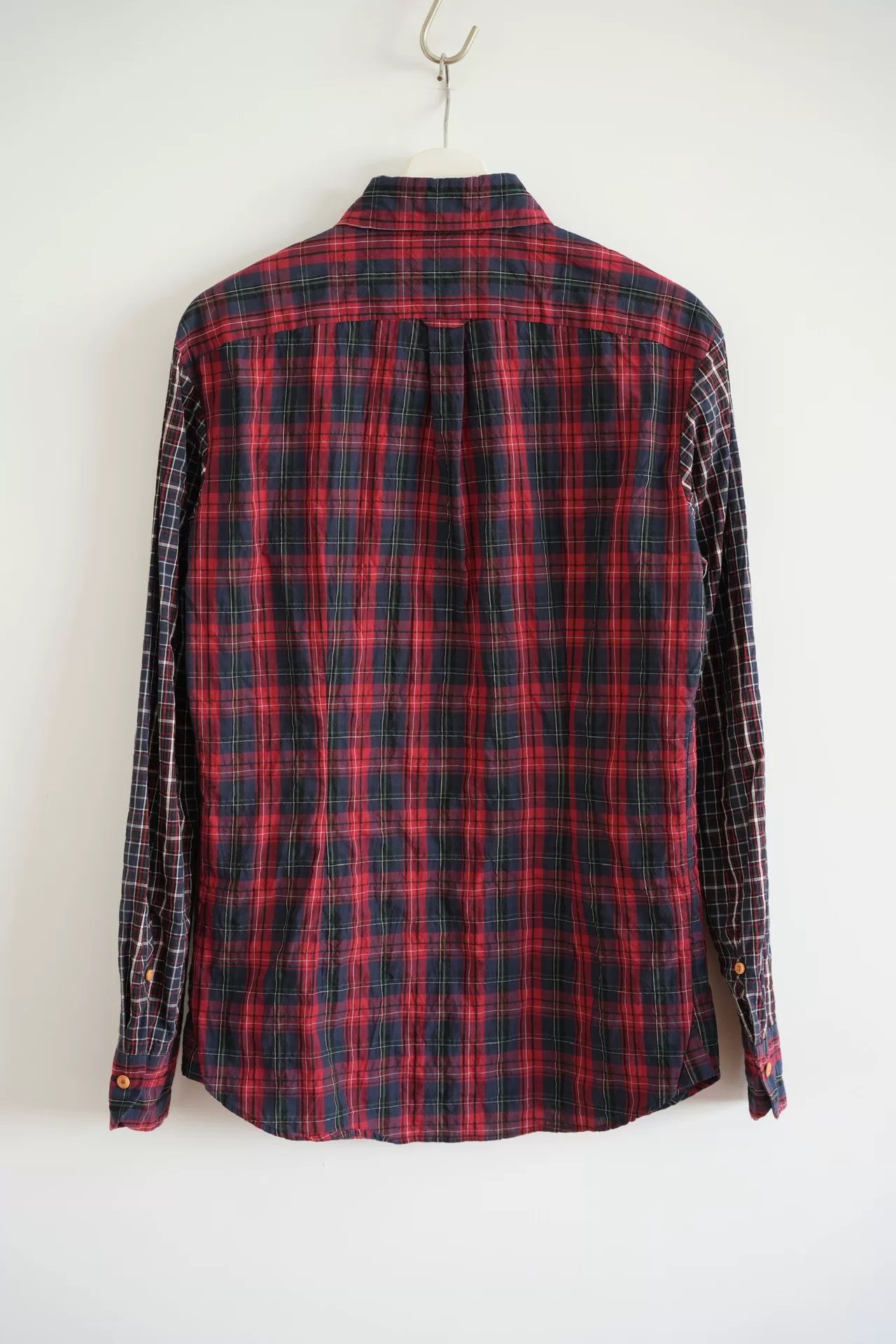 Kolor Beacon 16ss Red Plaid Shirt — front