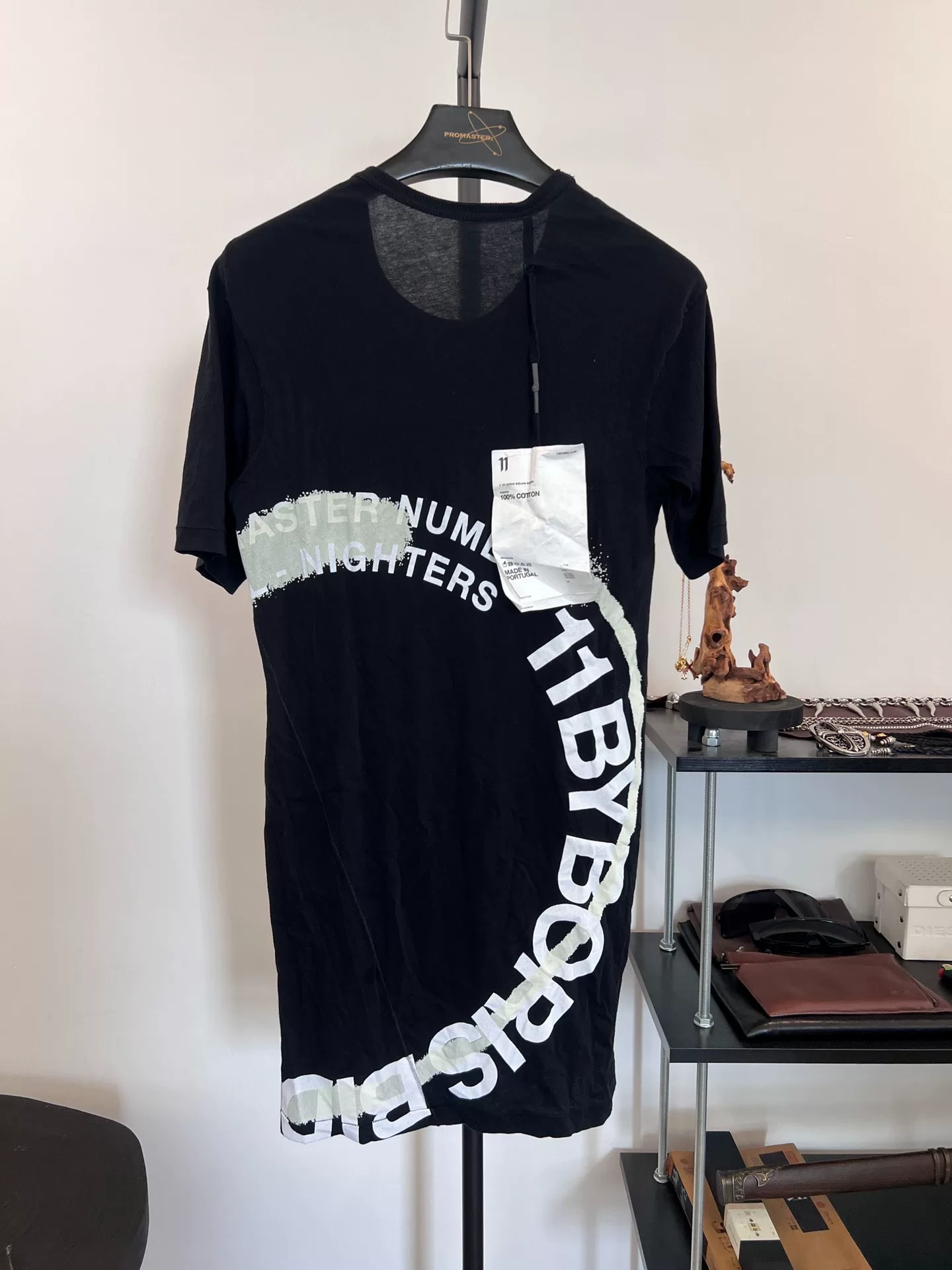 Boris Bidjan Saberi 11by BBS Letter Print T-shirt