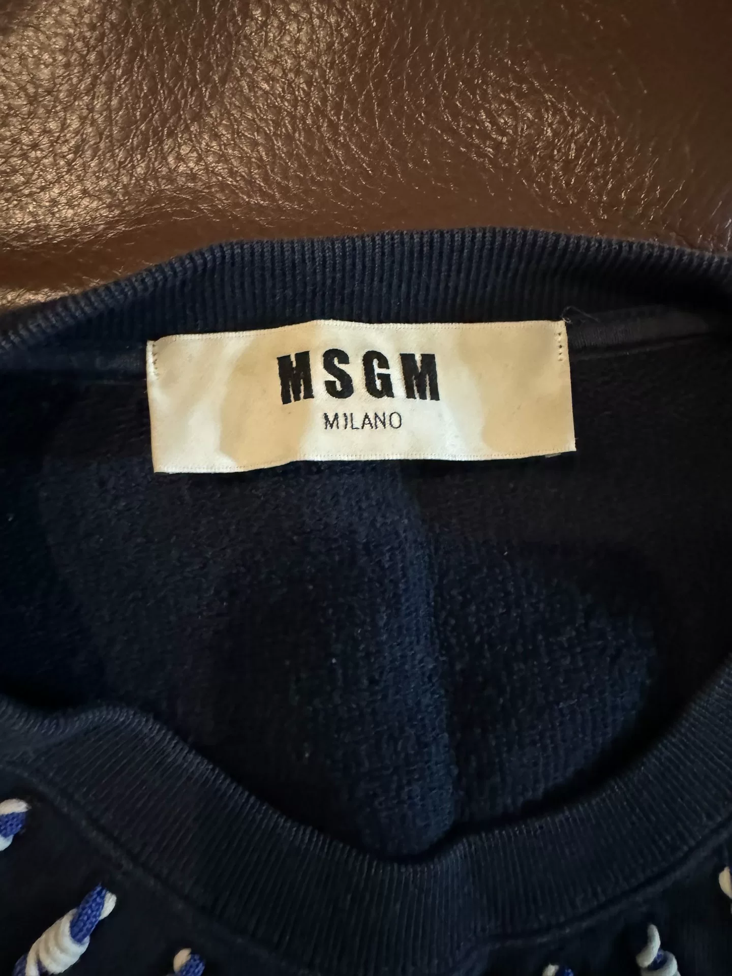 MSGM Men's Knit Sweatshirt S Size — detail