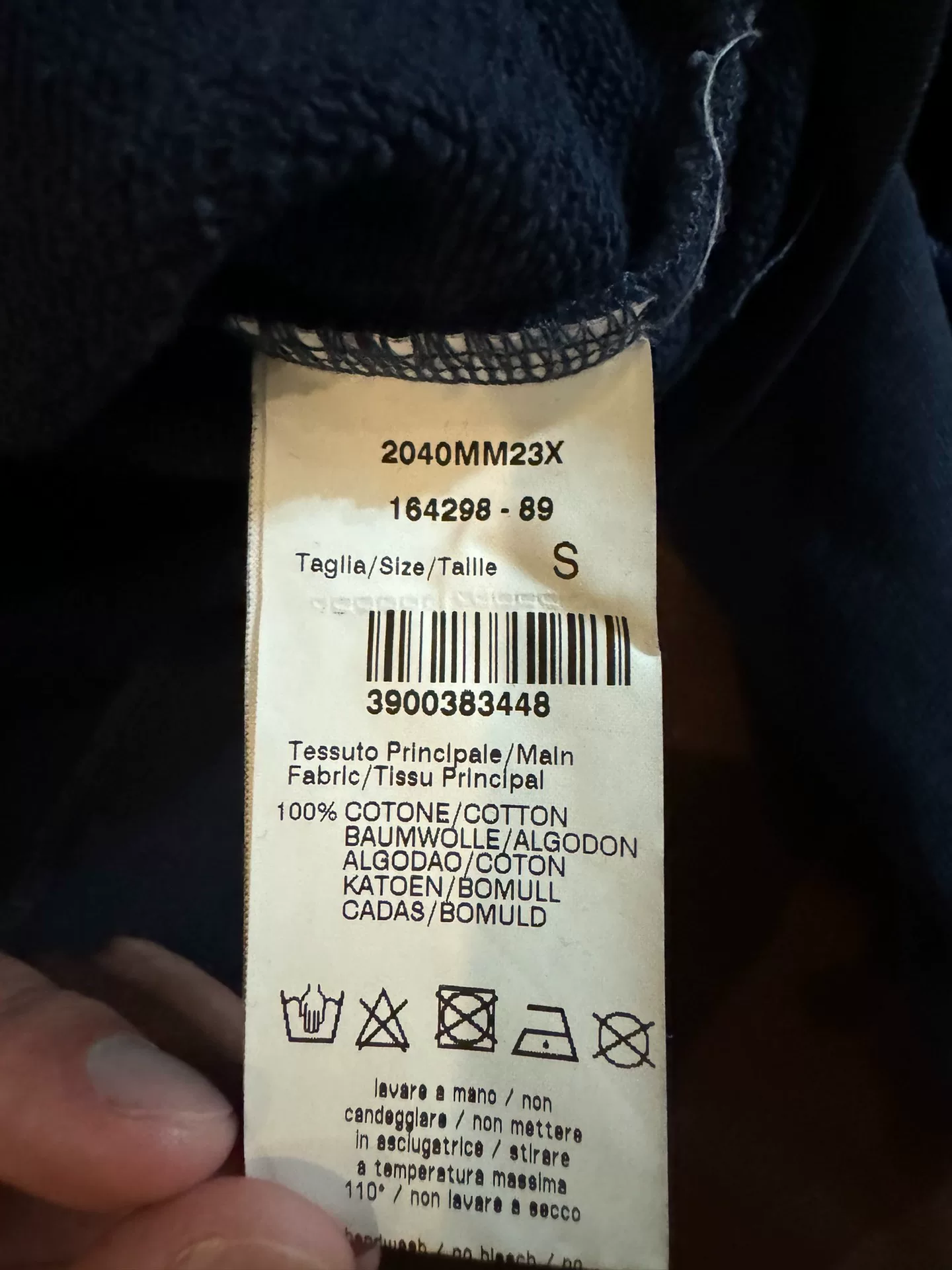 MSGM Men's Knit Sweatshirt S Size — back