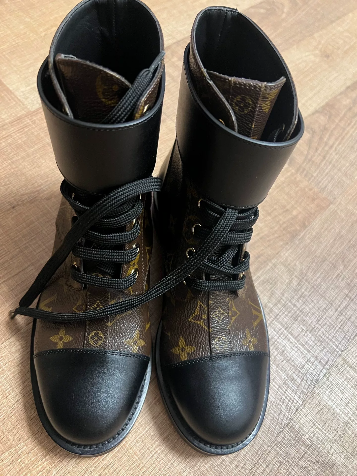 Louis Vuitton Monogram Leather Short Boots