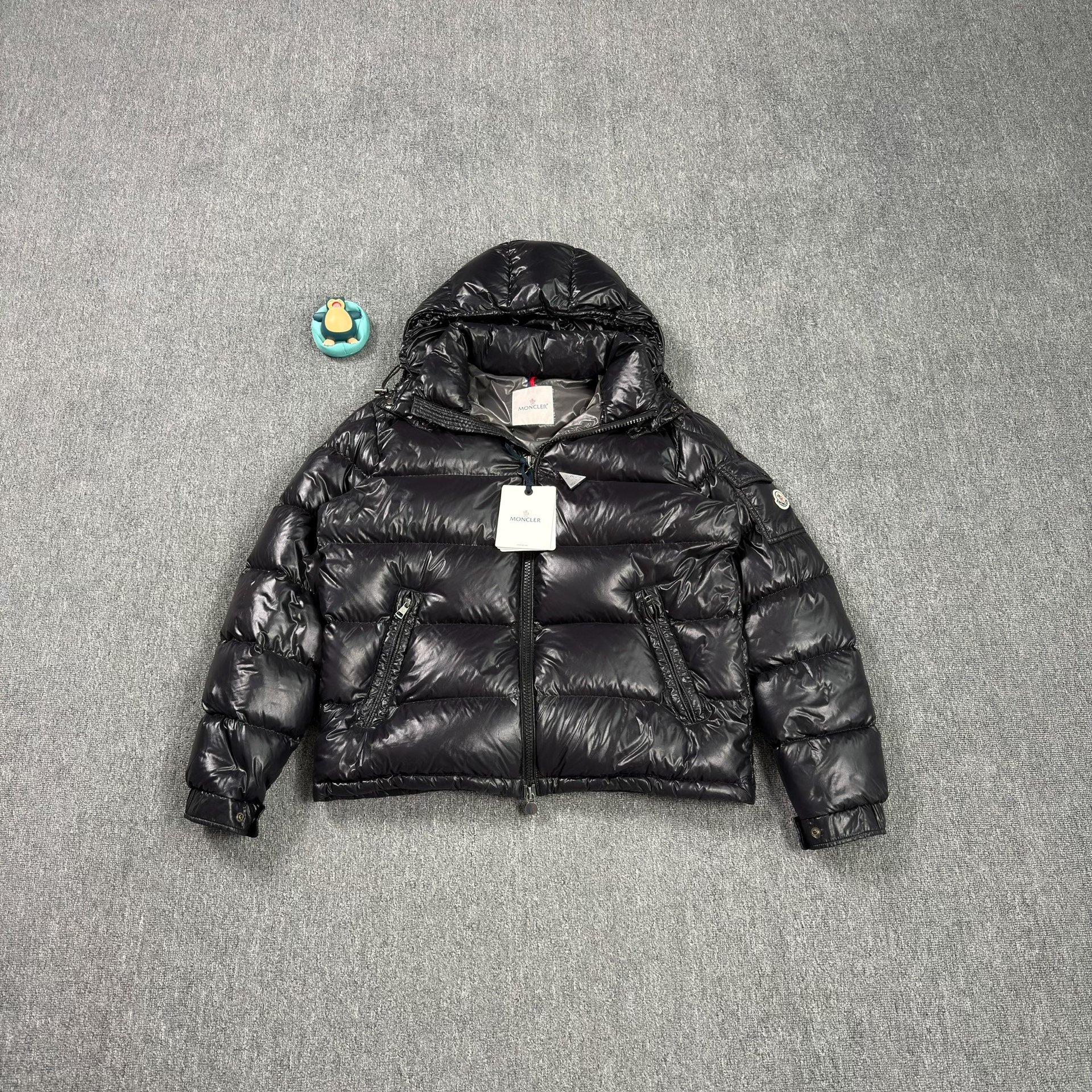 Moncler Maya Black Shiny Puffer Jacket