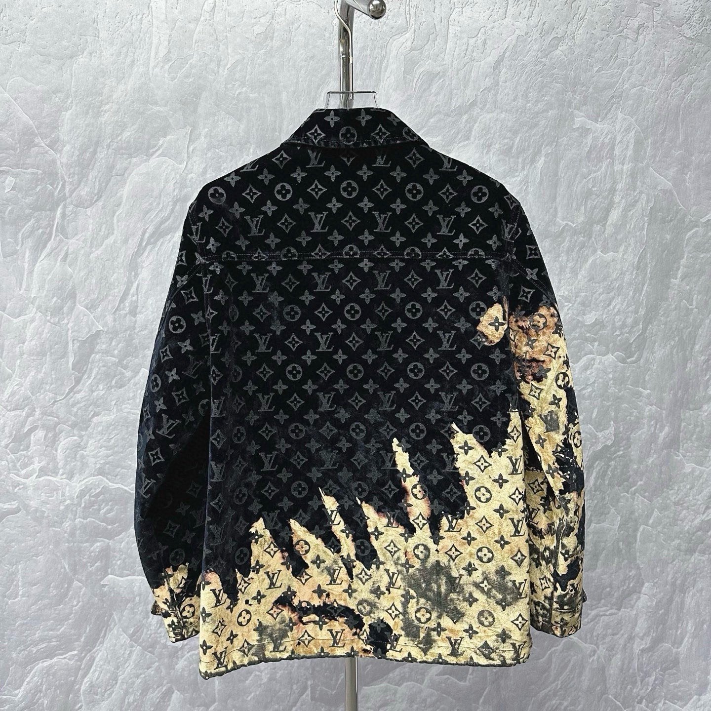 Louis Vuitton SS24 Fire Cloud Denim Jacket — back