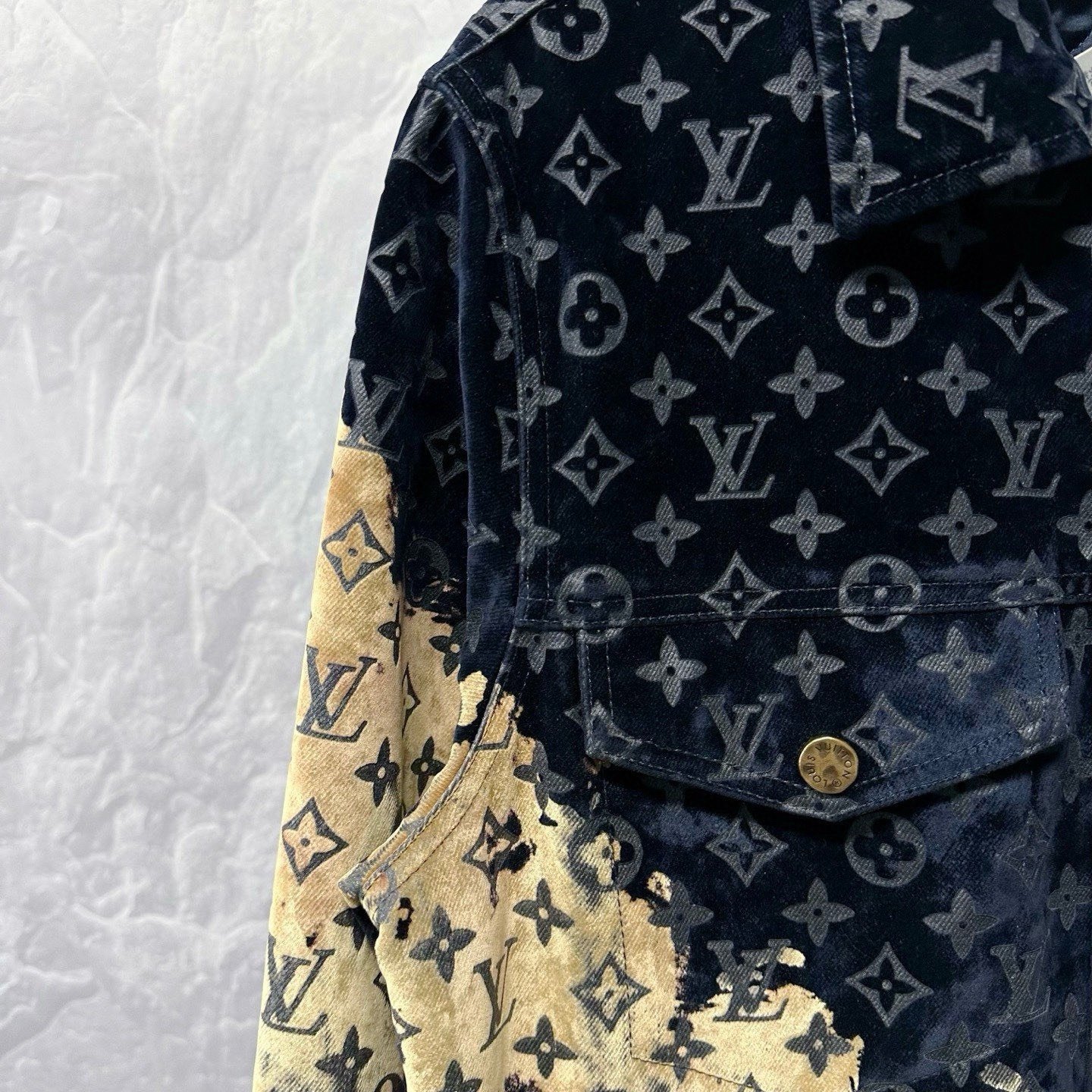 Louis Vuitton SS24 Fire Cloud Denim Jacket — detail