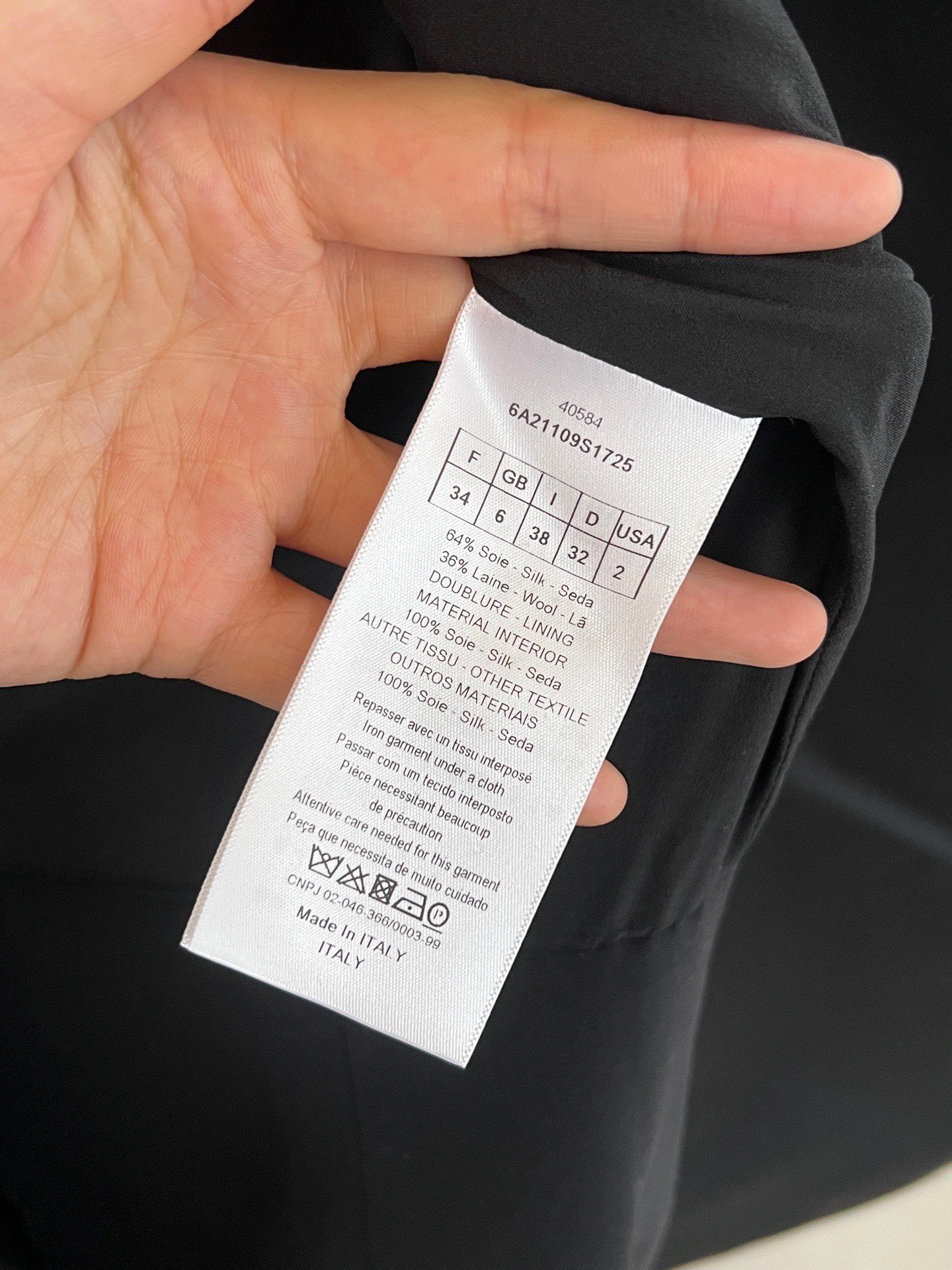 Dior Wool Sleeveless Vest Dress — back