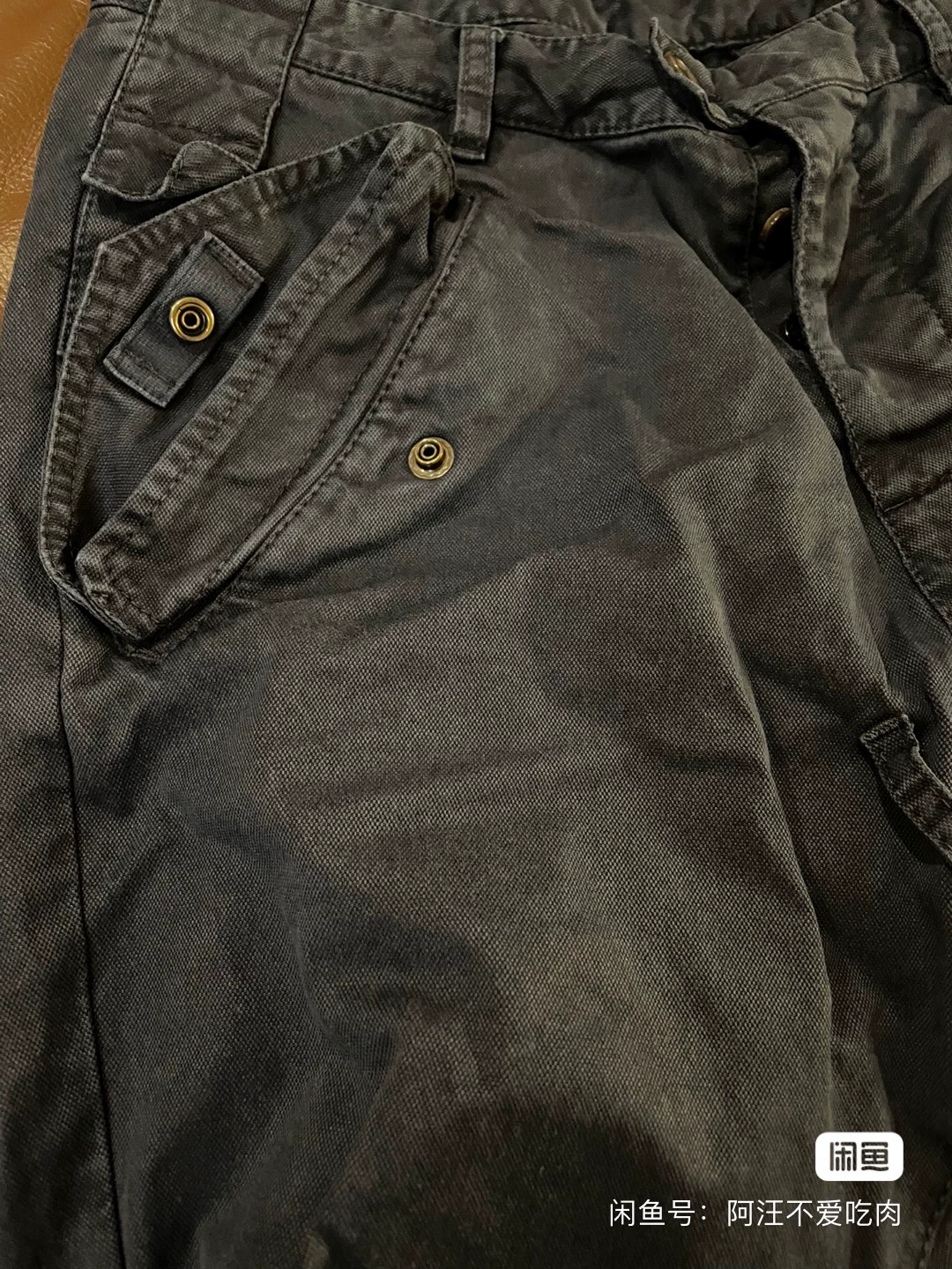 Dsquared2 Blue Biker Pants — detail